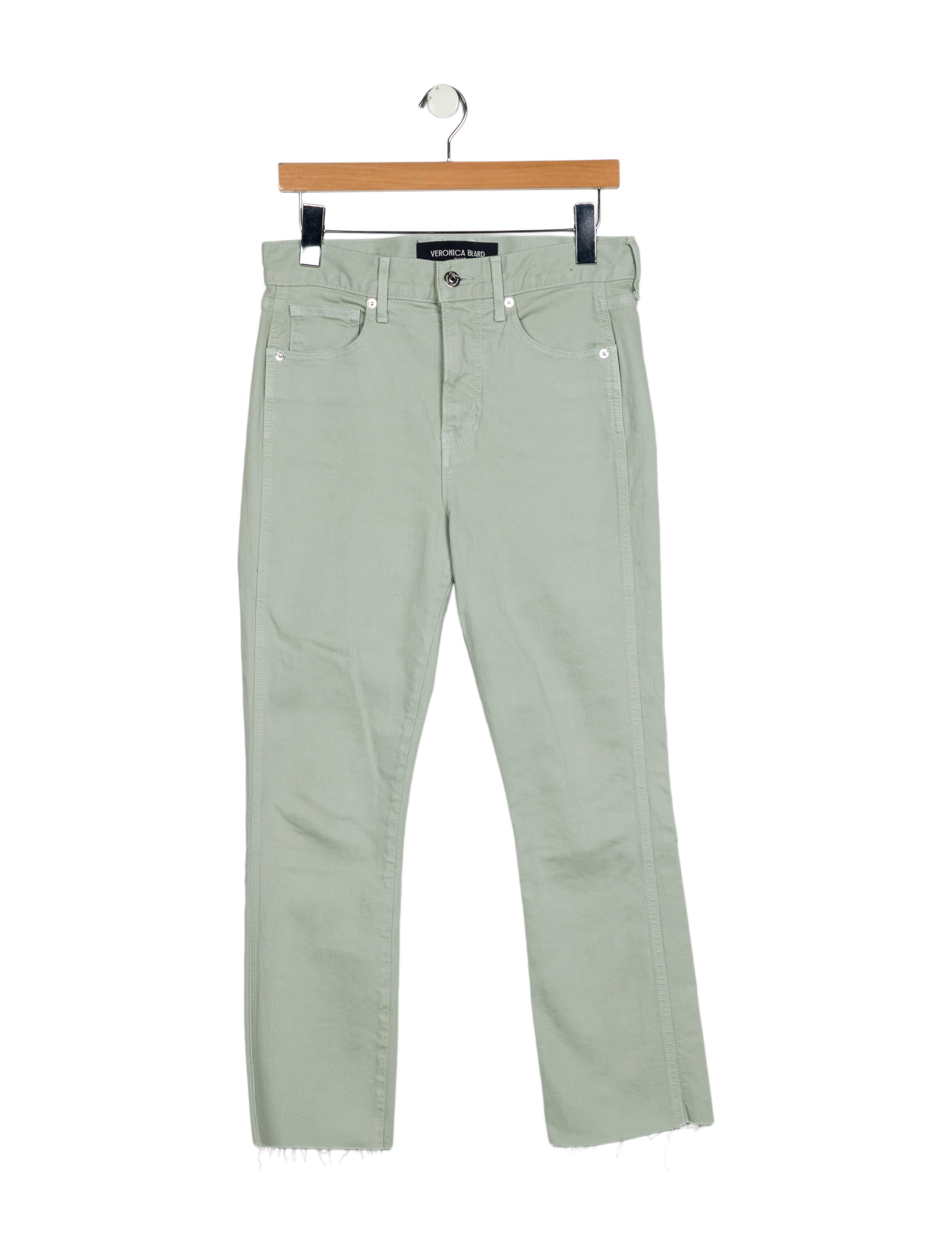 Veronica Beard High-Rise Straight Leg Jeans