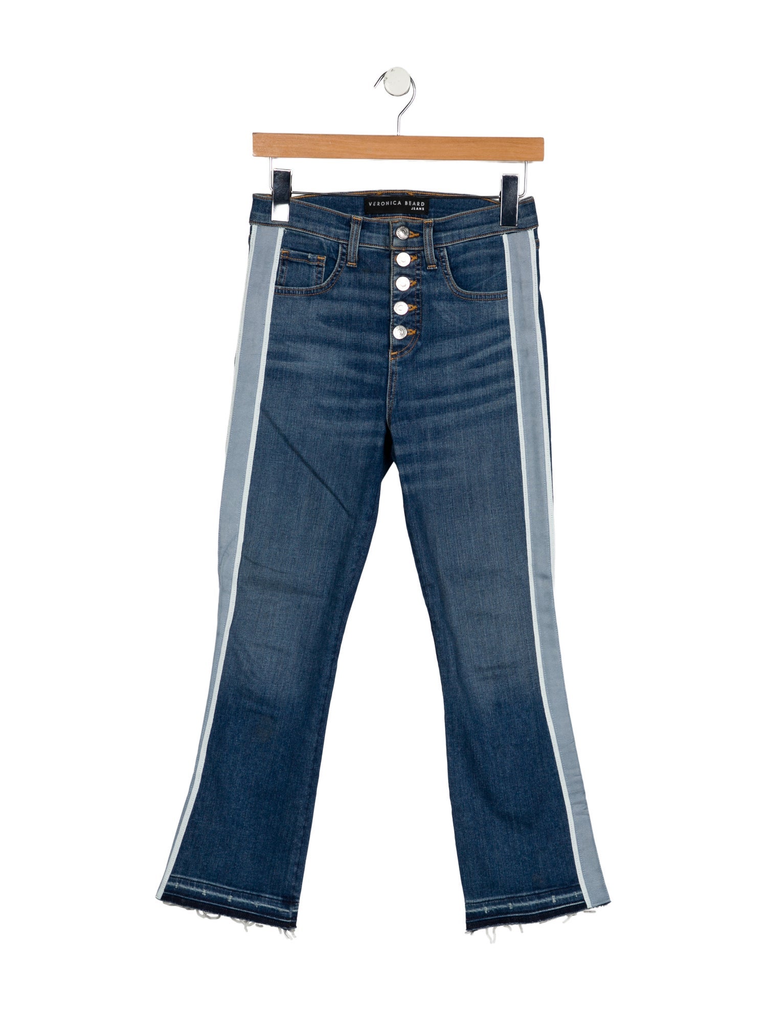 Veronica Beard Mid-Rise Straight Leg Jeans