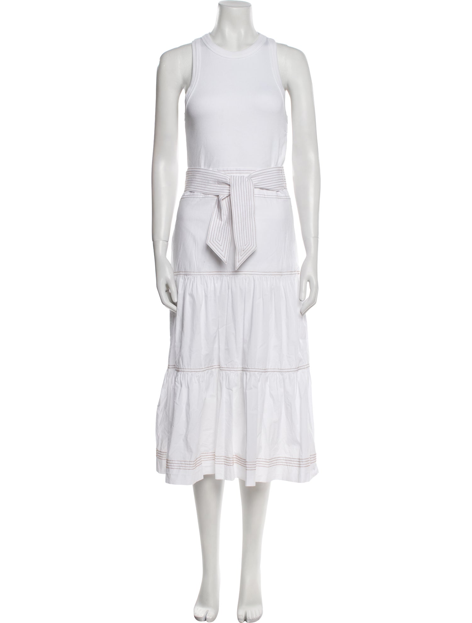 Veronica Beard Crew Neck Long Dress