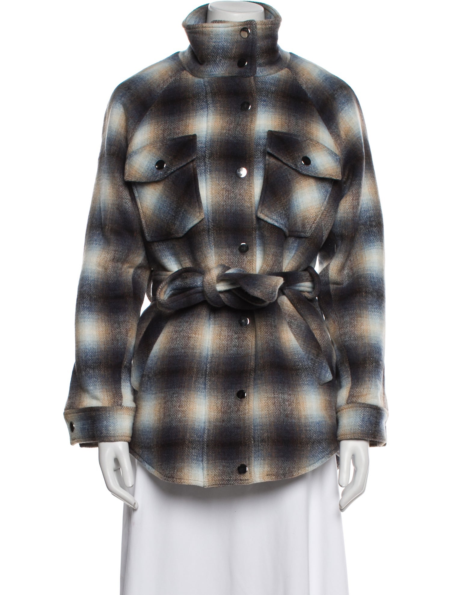 Veronica Beard Plaid Print Jacket