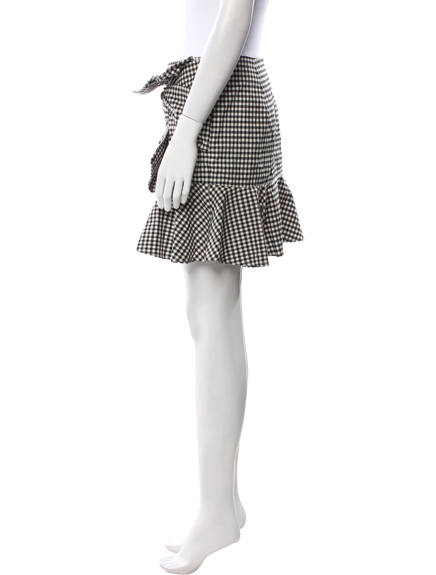 Veronica Beard Plaid Print Mini Skirt