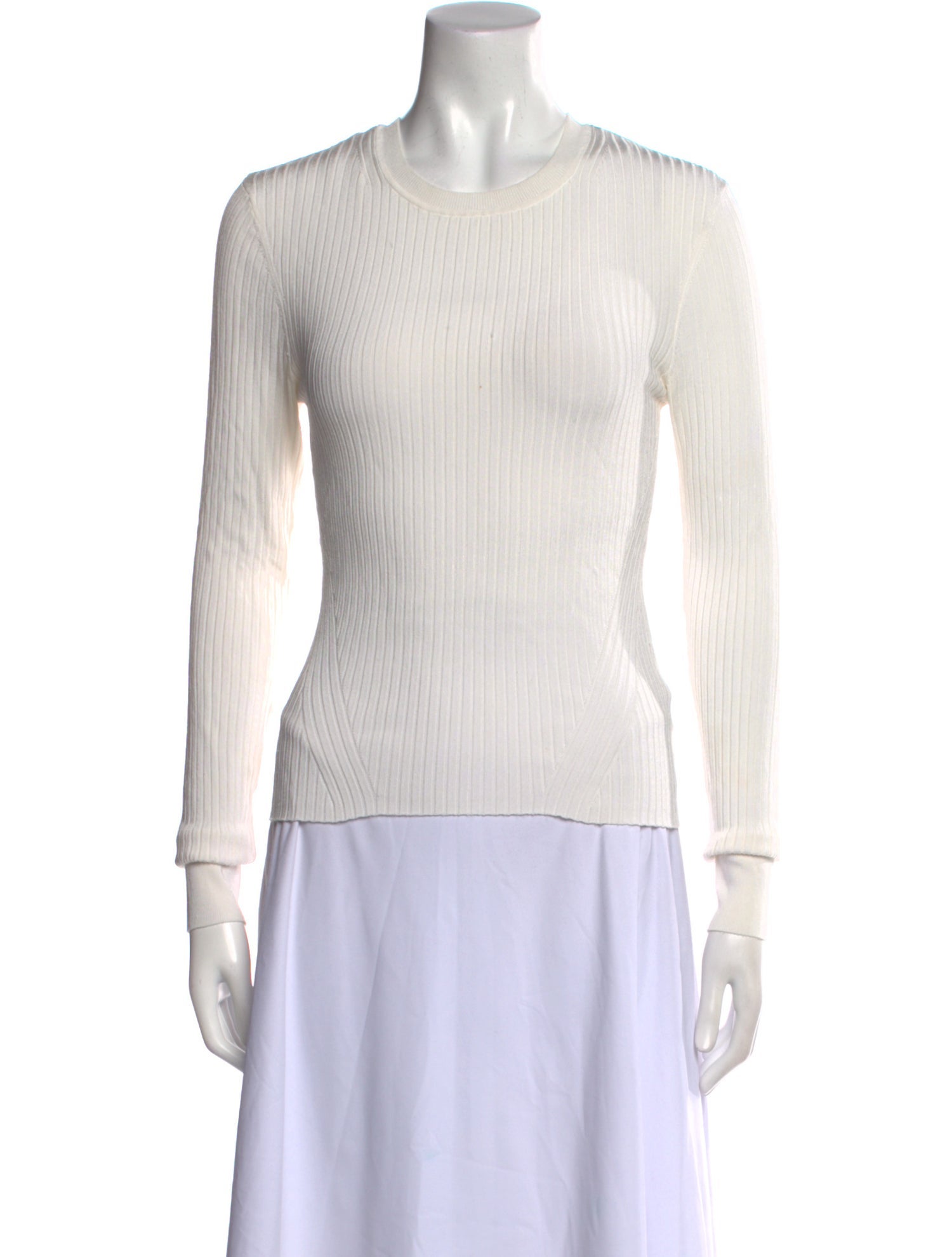 Veronica Beard Crew Neck Long Sleeve Top