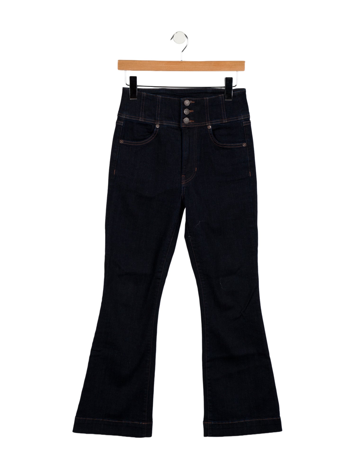 Veronica Beard High-Rise Wide Leg Jeans