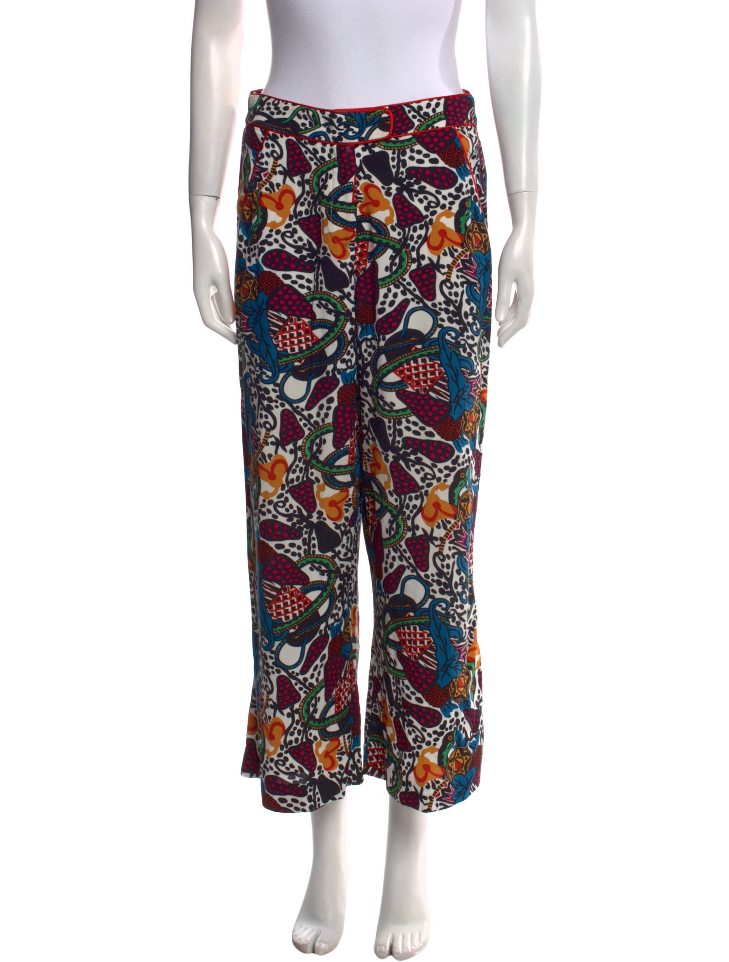 Veronica Beard Printed Wide Leg Pants
