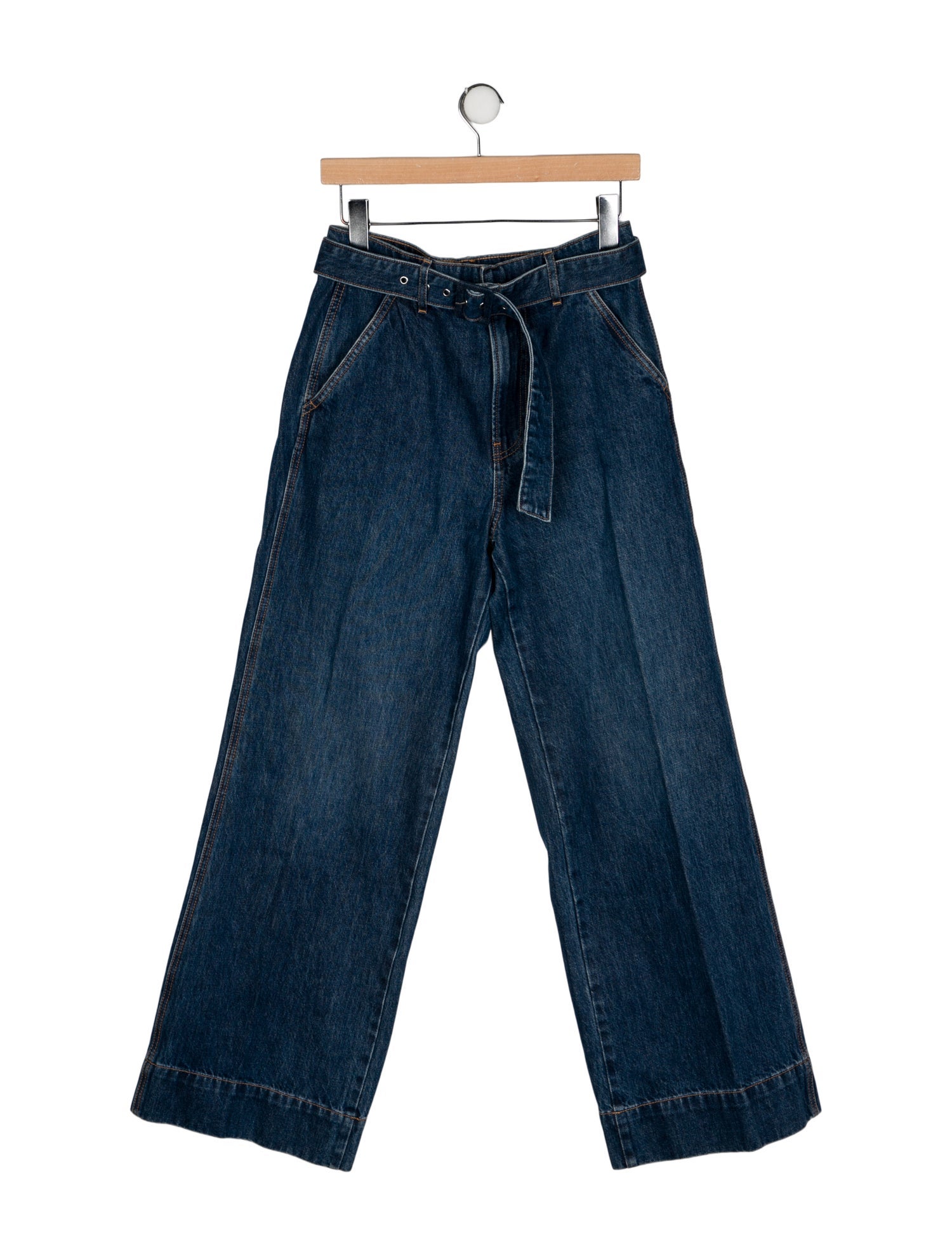 Veronica Beard High-Rise Wide Leg Jeans