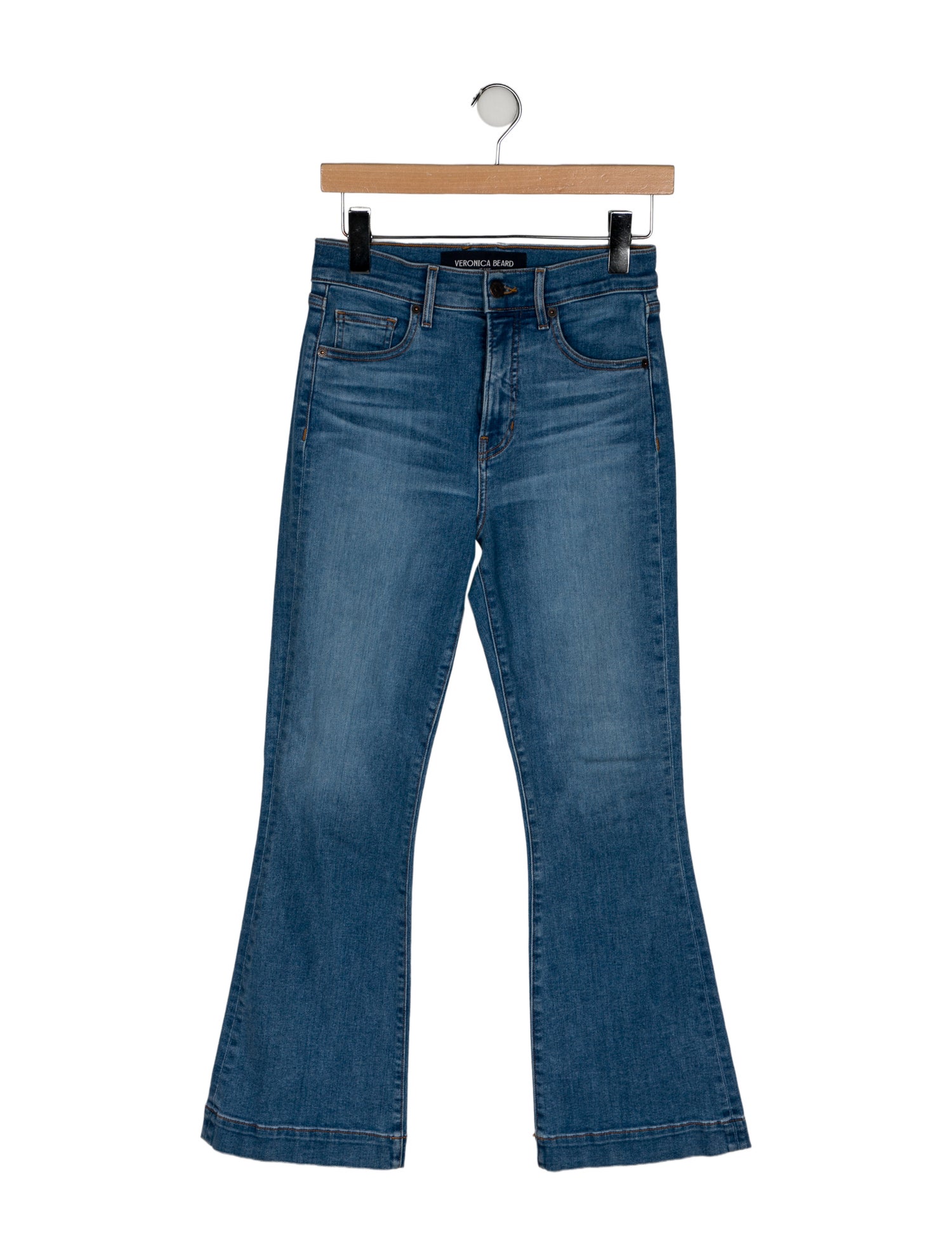Veronica Beard High-Rise Wide Leg Jeans