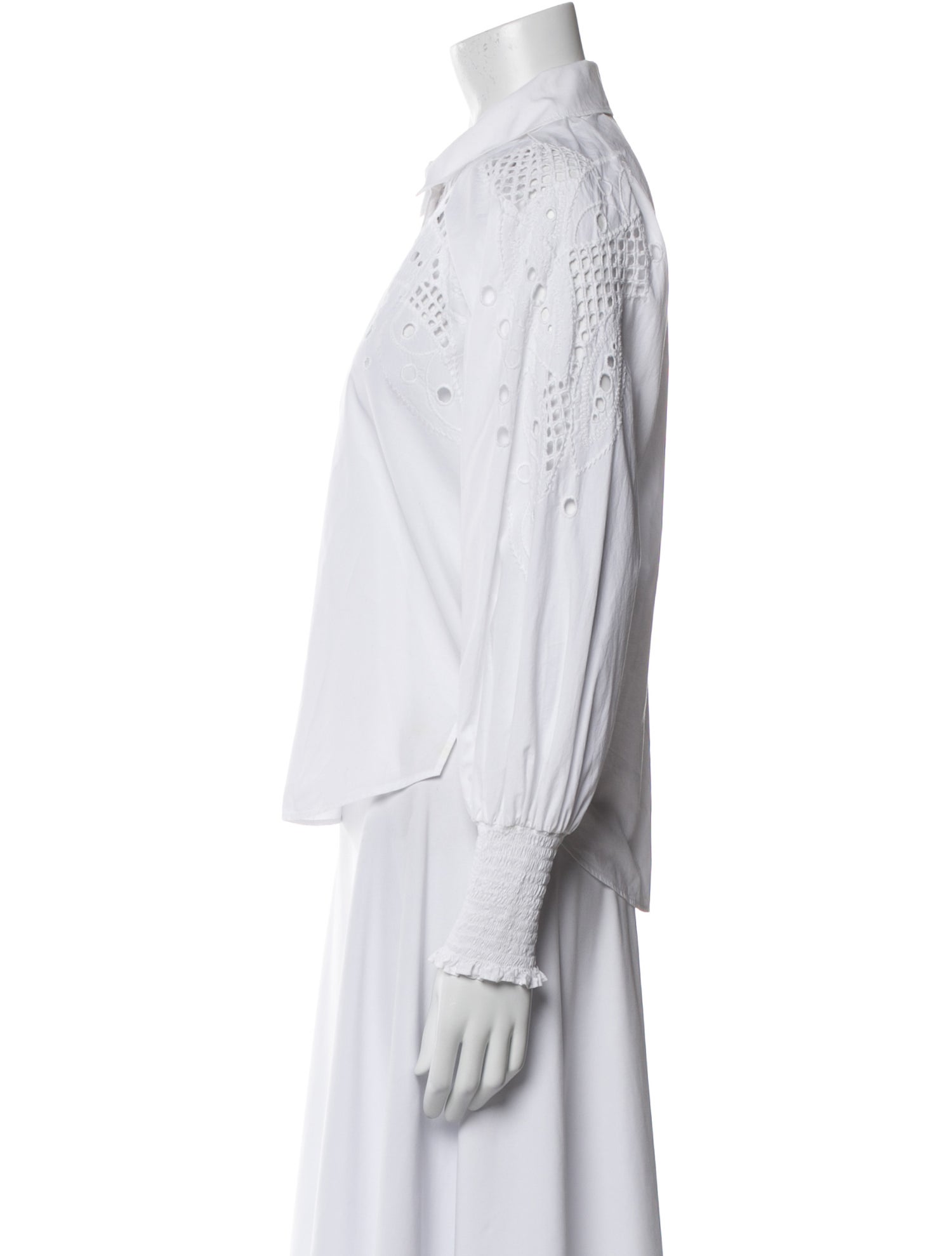 Veronica Beard Long Sleeve Button-Up Top