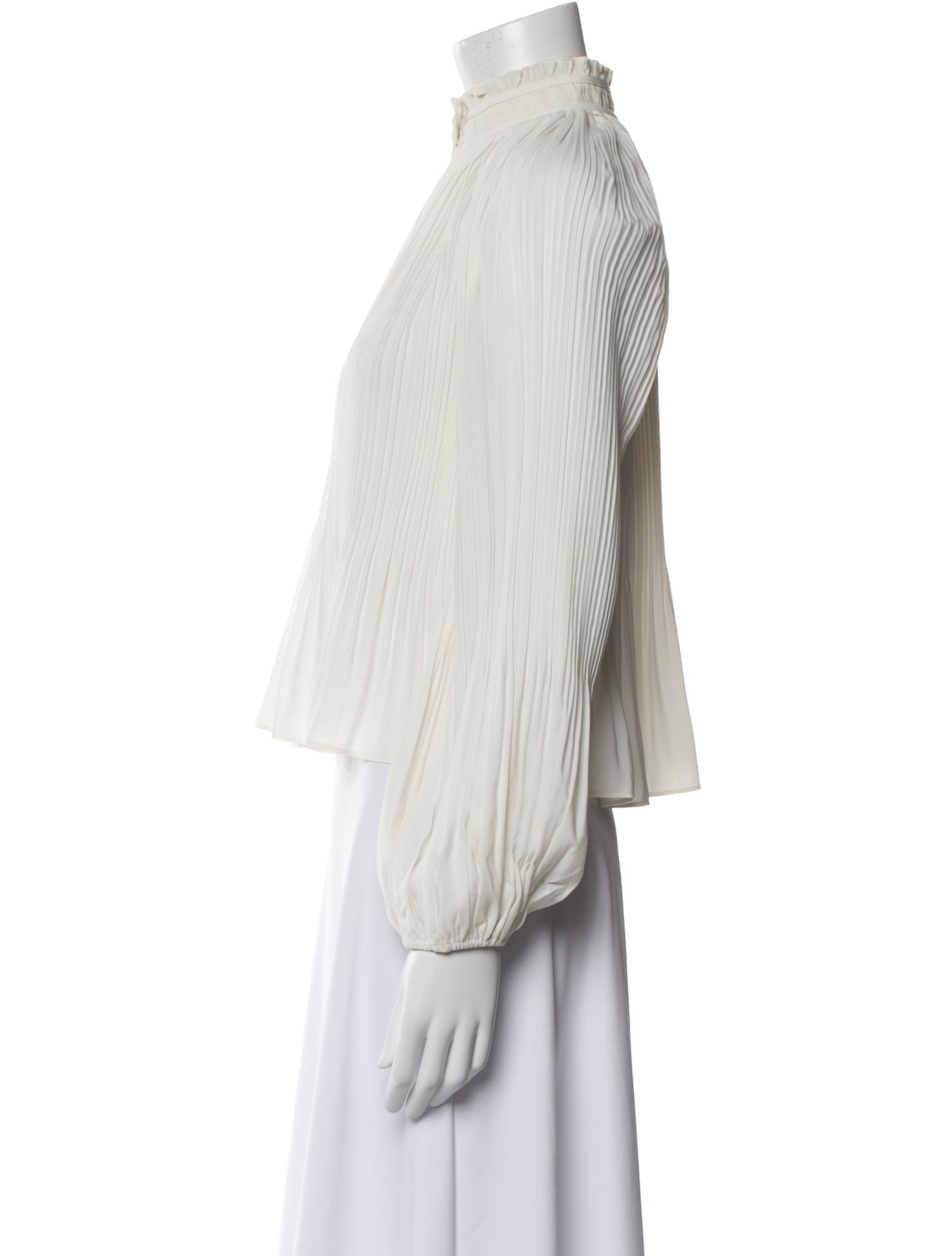 Veronica Beard Mock Neck Long Sleeve Blouse w/ Tags