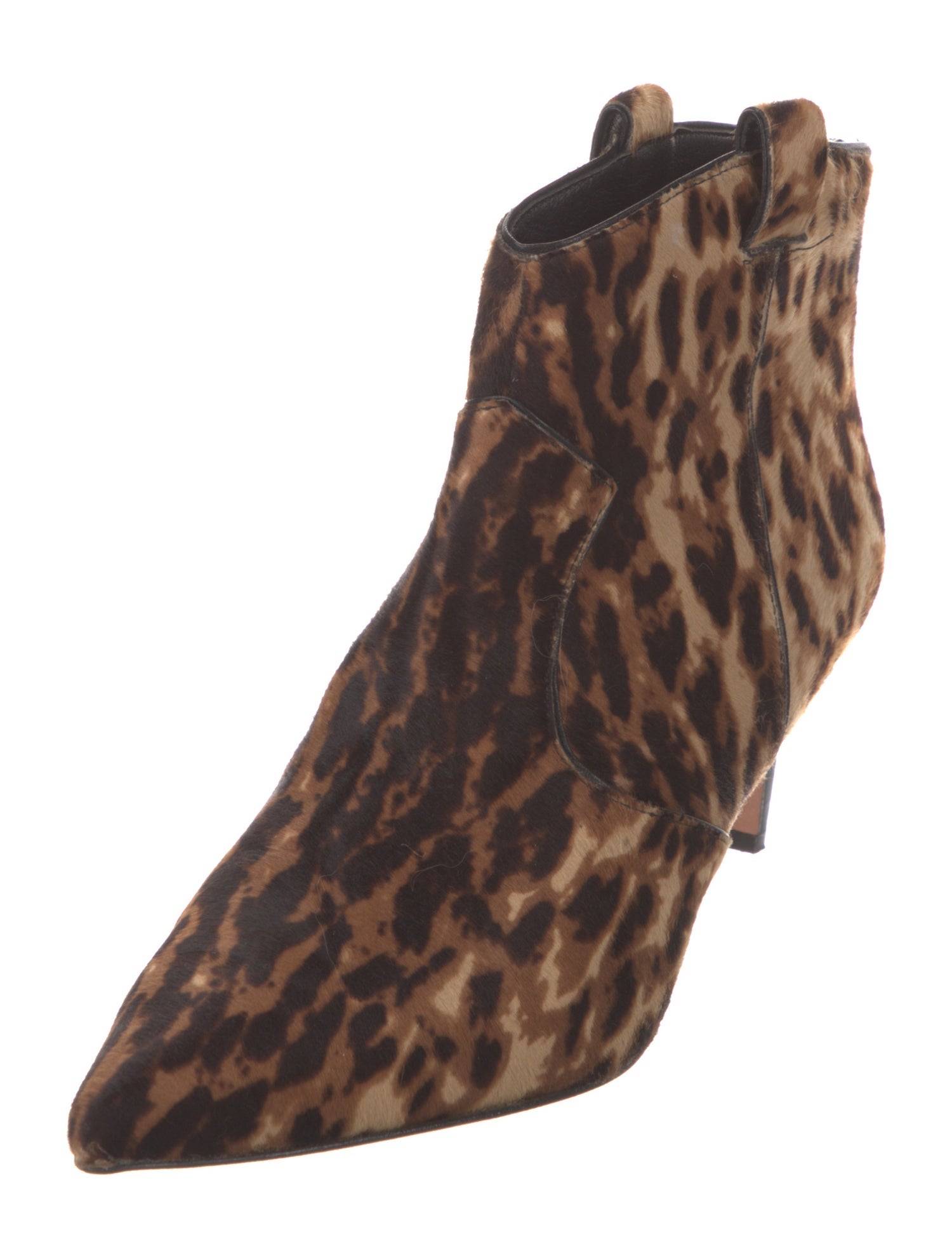 Veronica Beard Ponyhair Animal Print Boots