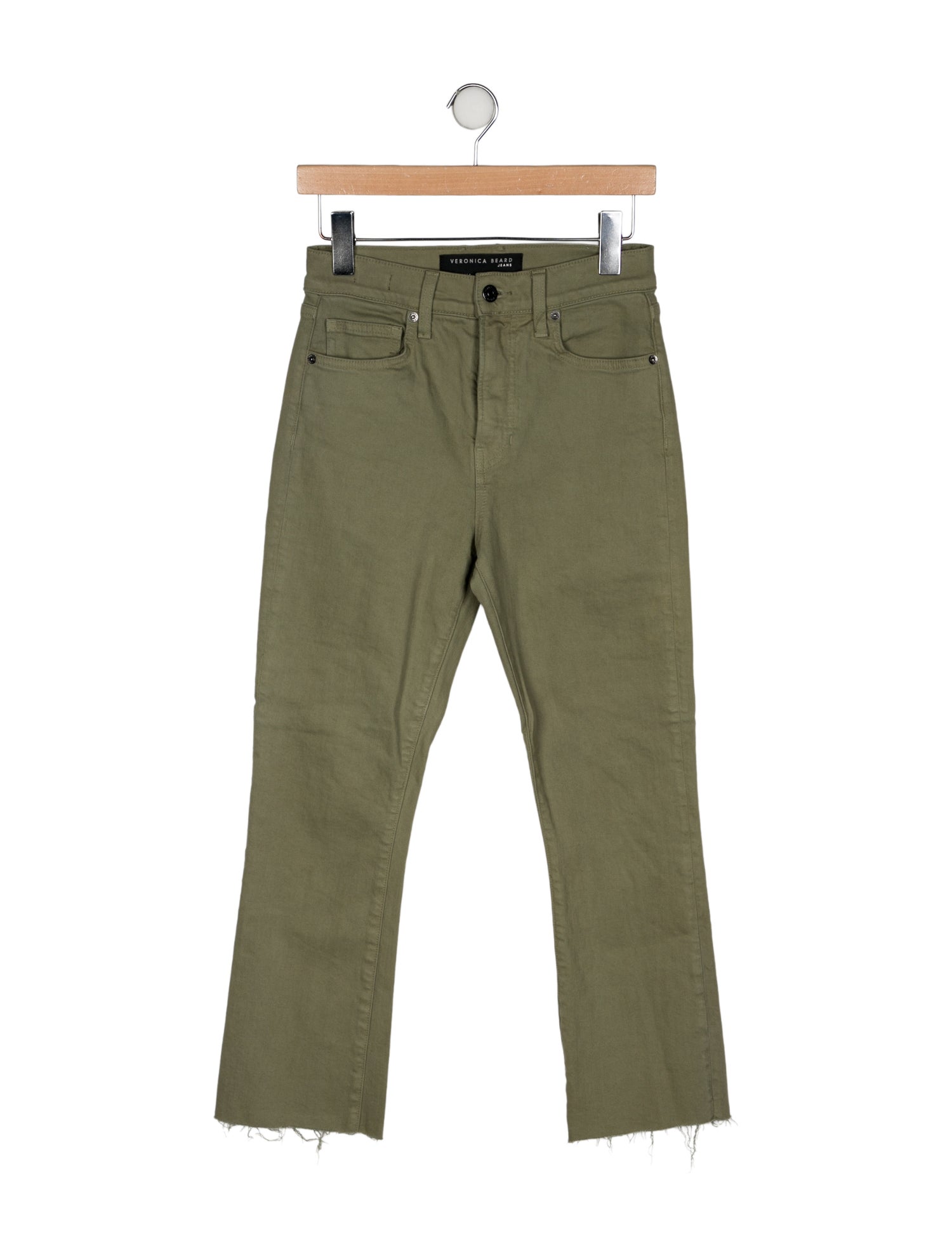 Veronica Beard Mid-Rise Straight Leg Jeans