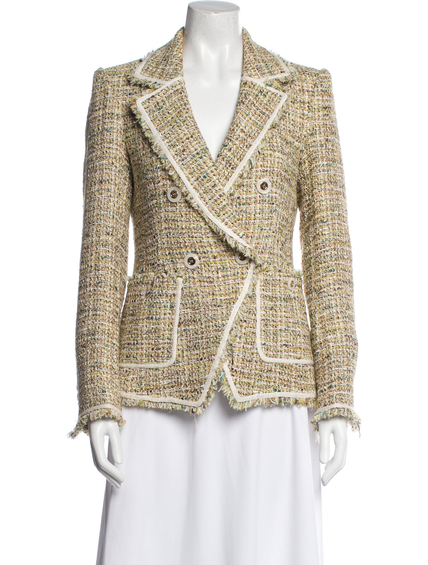 Veronica Beard Plaid Print Blazer