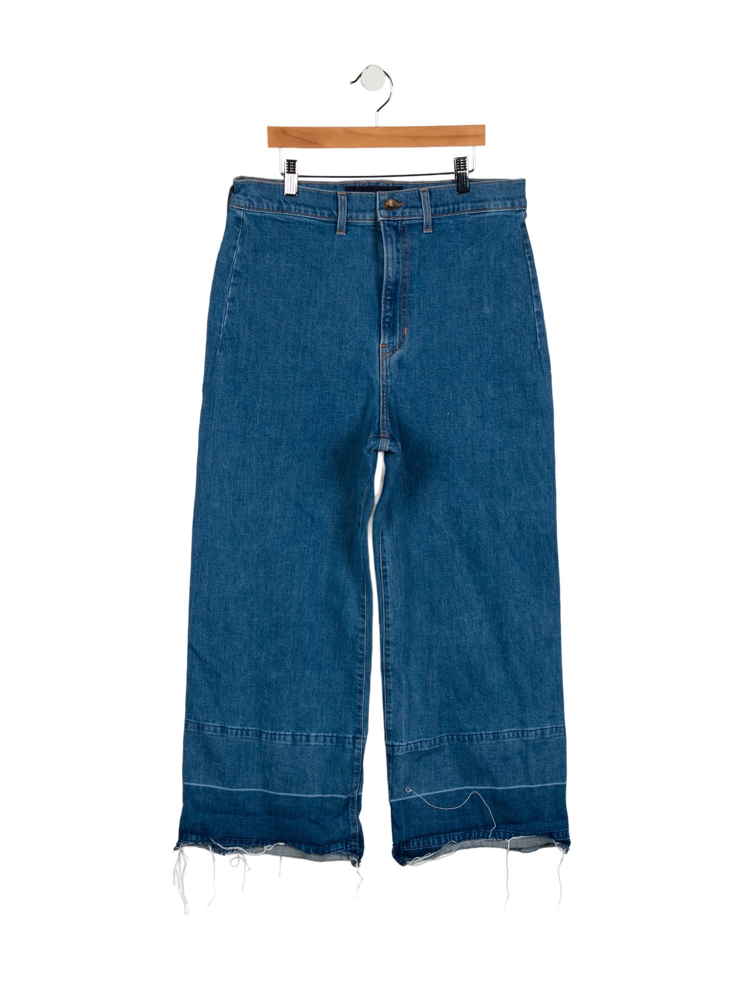 Veronica Beard High-Rise Wide Leg Jeans