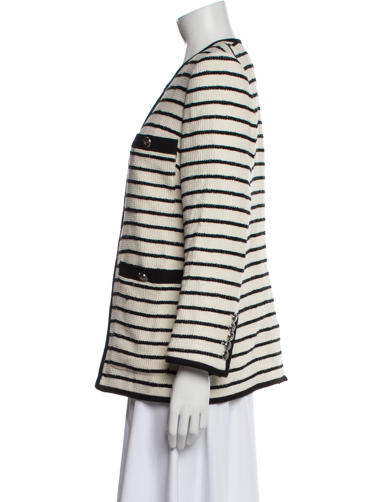 Veronica Beard Striped Evening Jacket