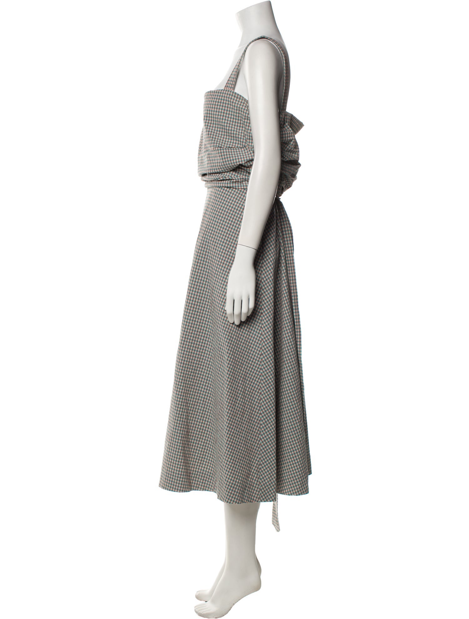 Veronica Beard Plaid Print Long Dress