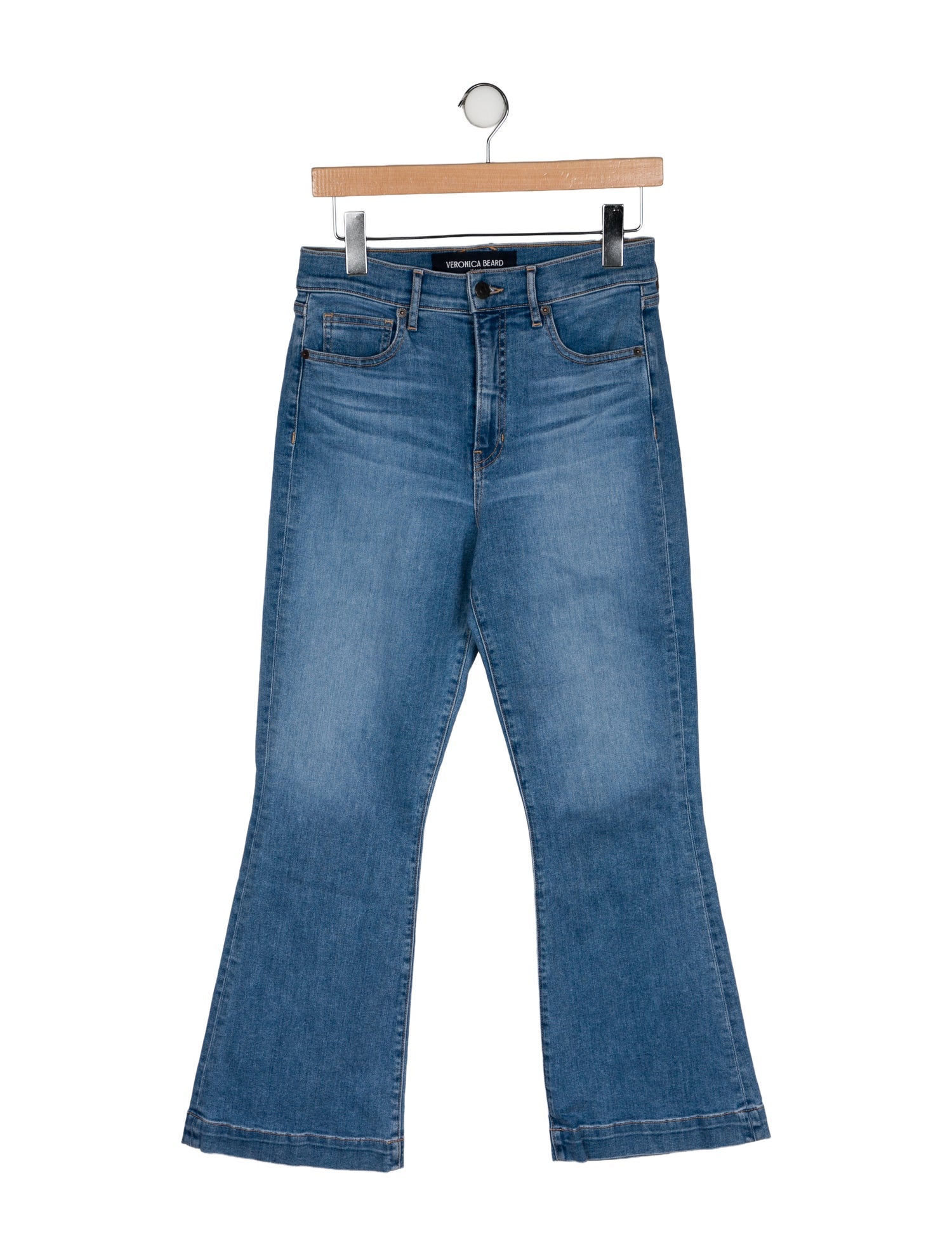 Veronica Beard High-Rise Wide Leg Jeans