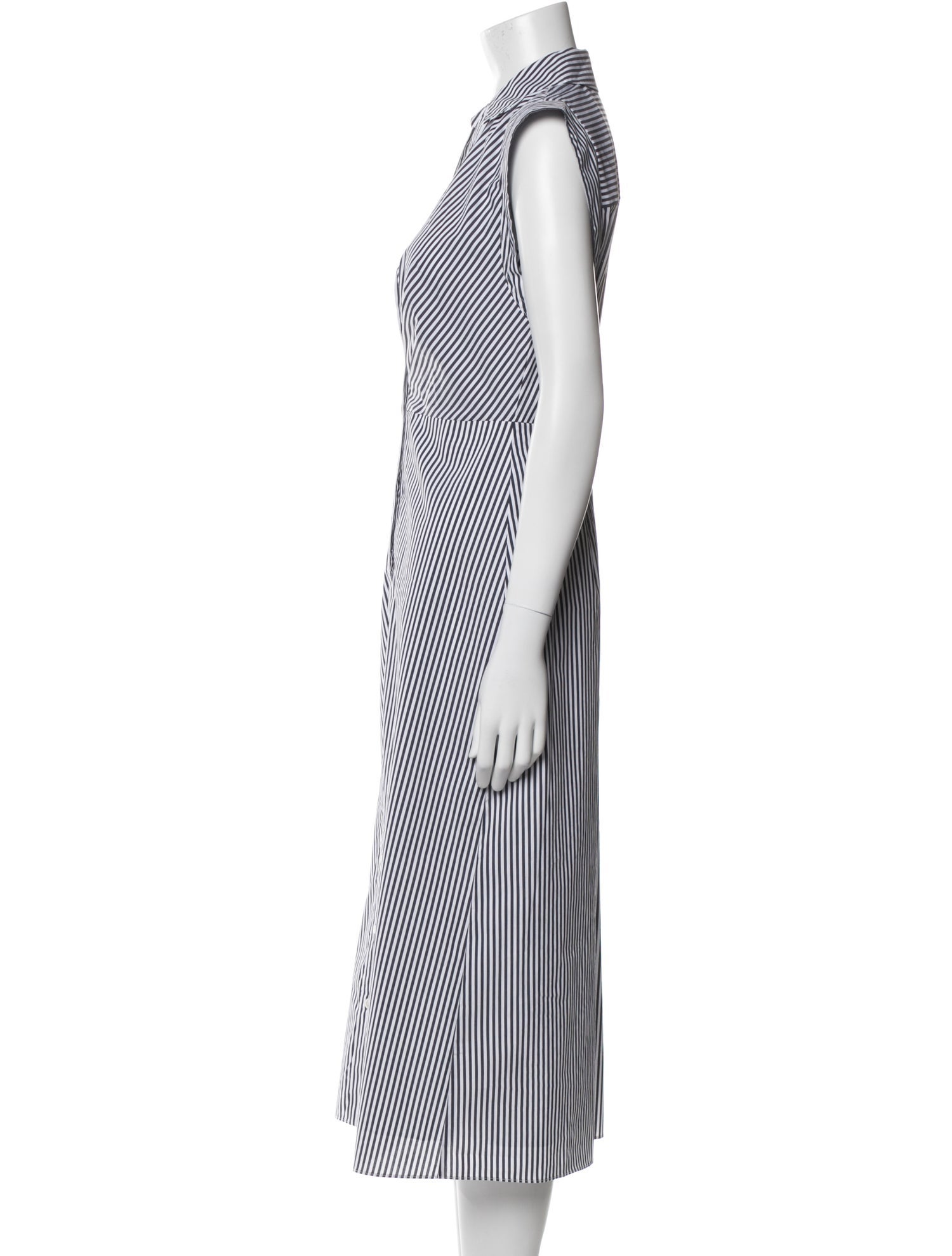 Veronica Beard Striped Midi Length Dress