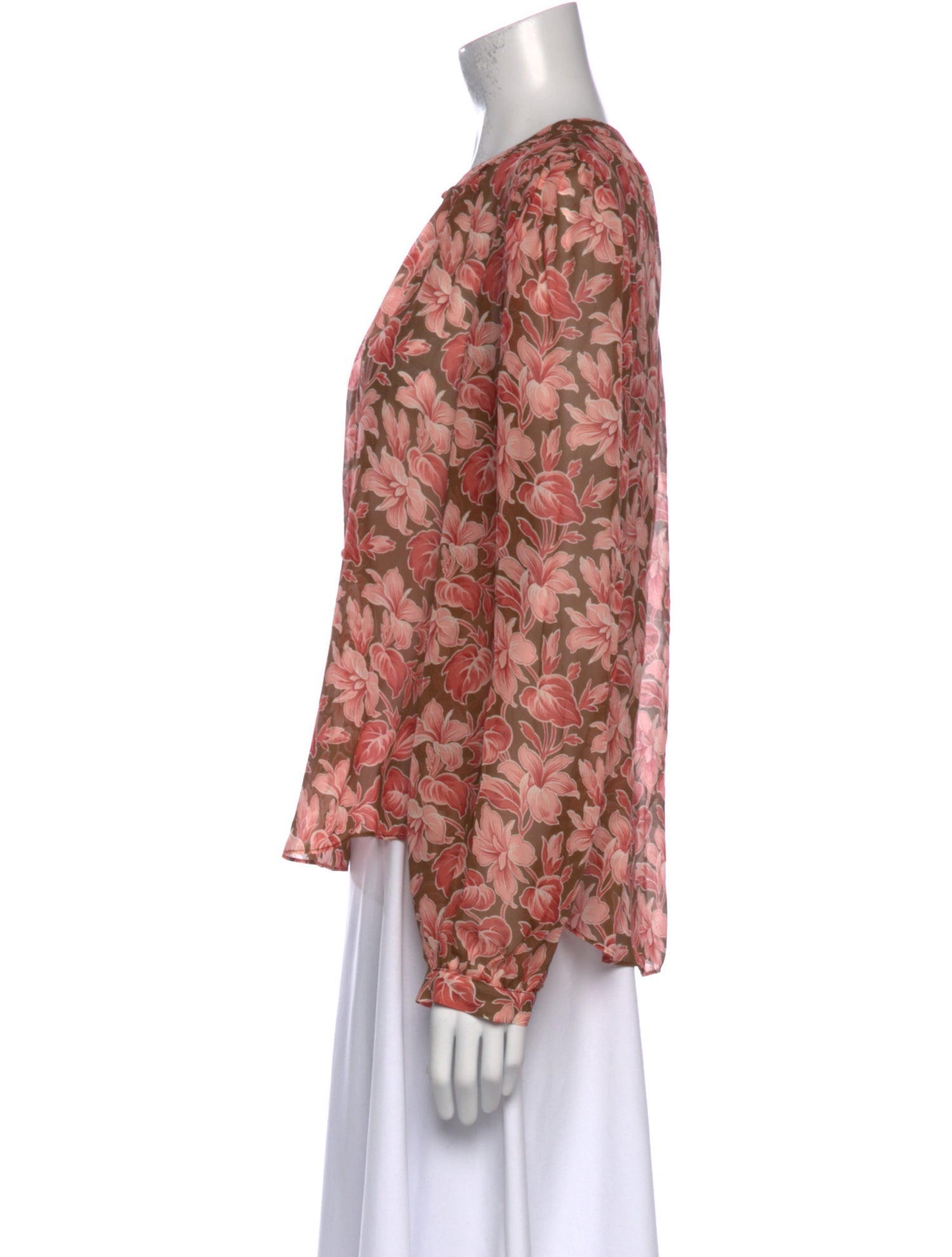 Veronica Beard Silk Floral Print Blouse w/ Tags