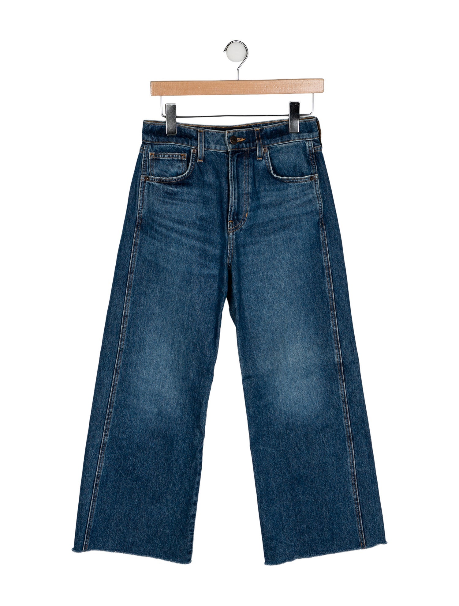 Veronica Beard High-Rise Wide Leg Jeans
