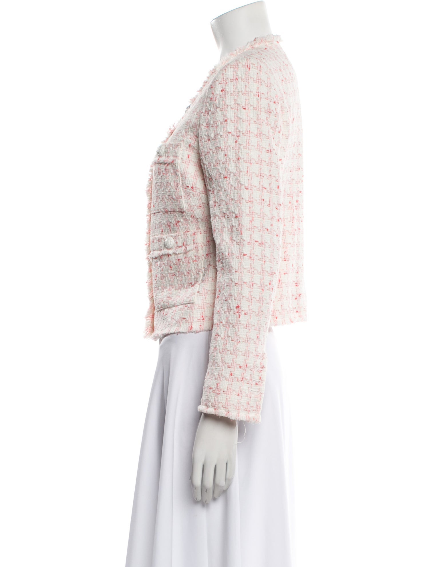 Veronica Beard Tweed Pattern Evening Jacket