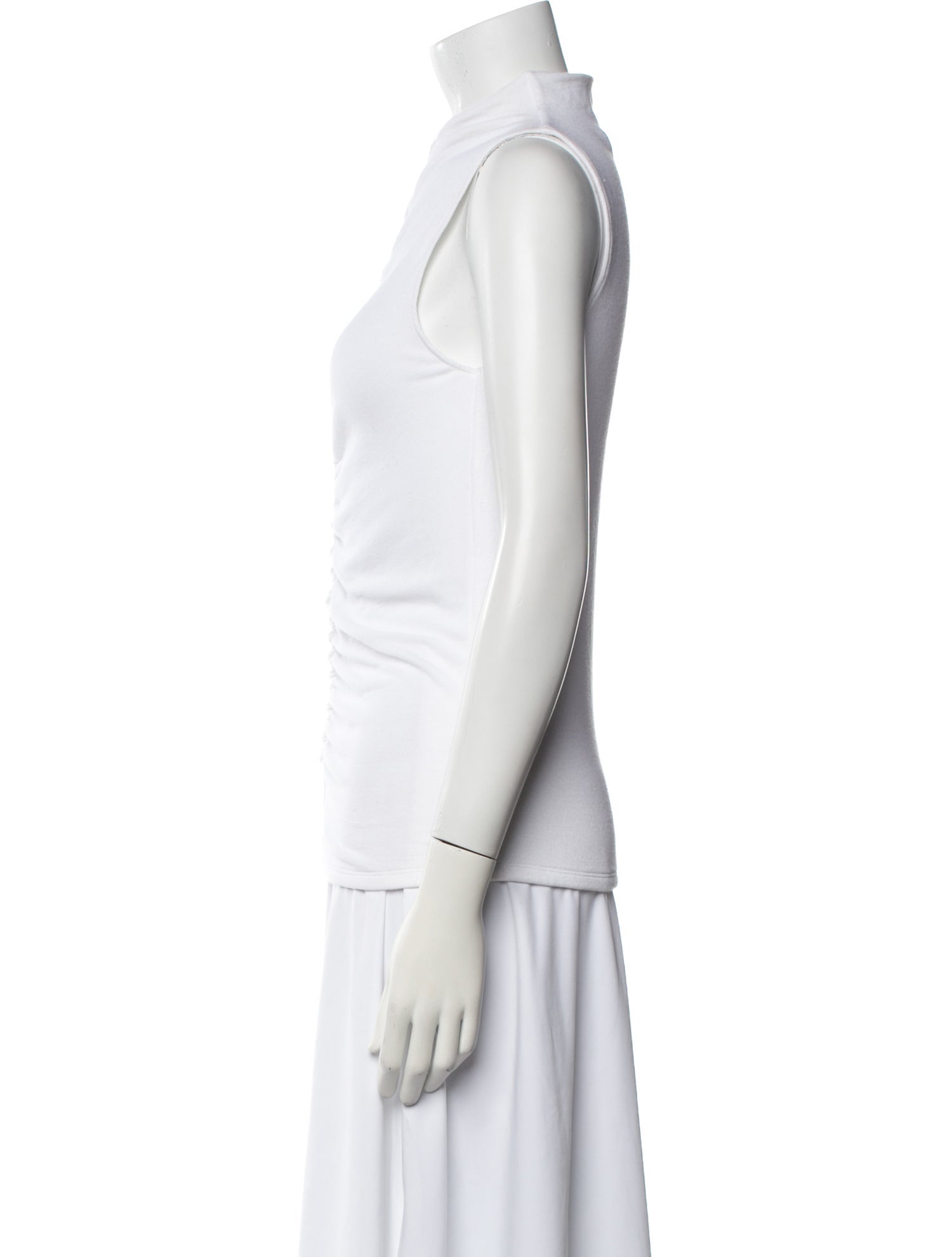 Veronica Beard Mock Neck Sleeveless Top