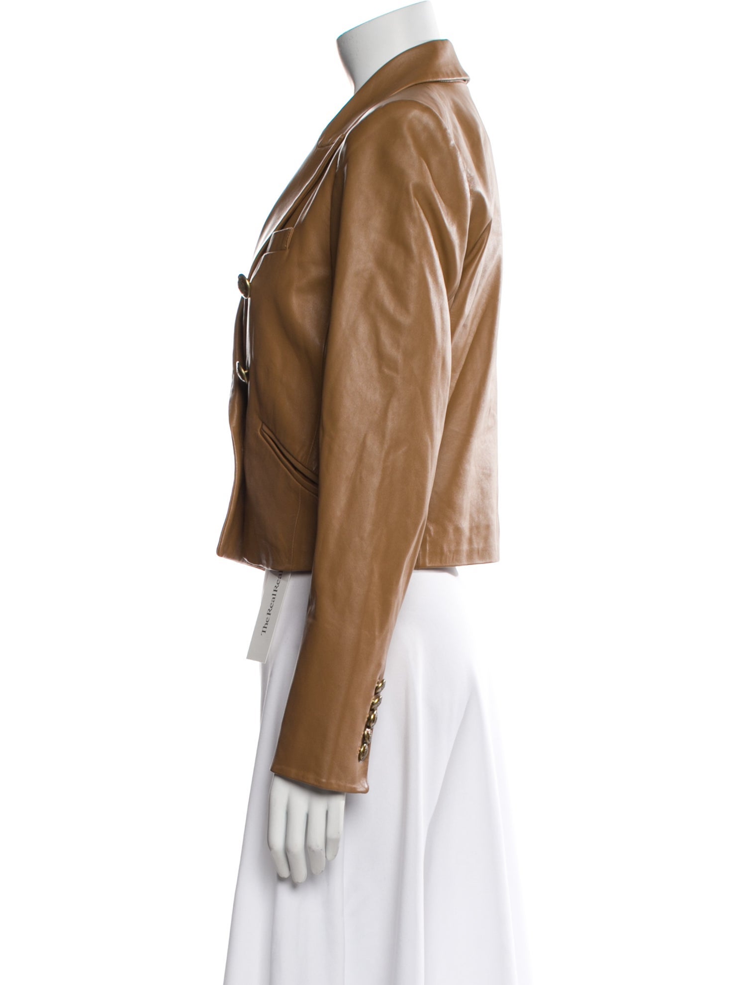 Veronica Beard Lamb Leather Blazer