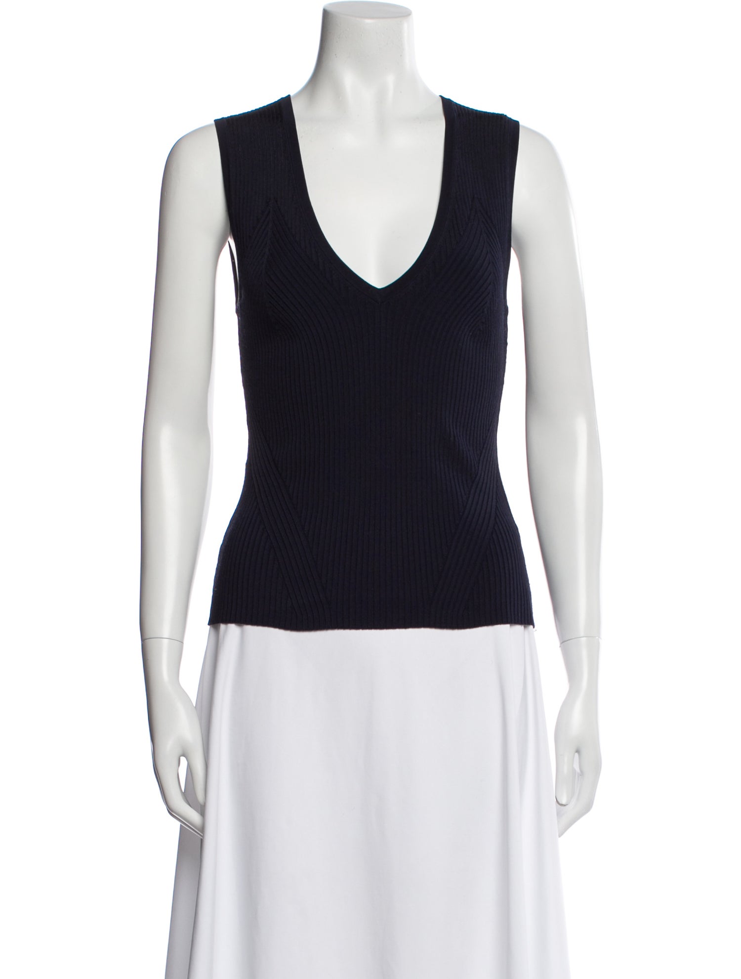 Veronica Beard V-Neck Sleeveless Top