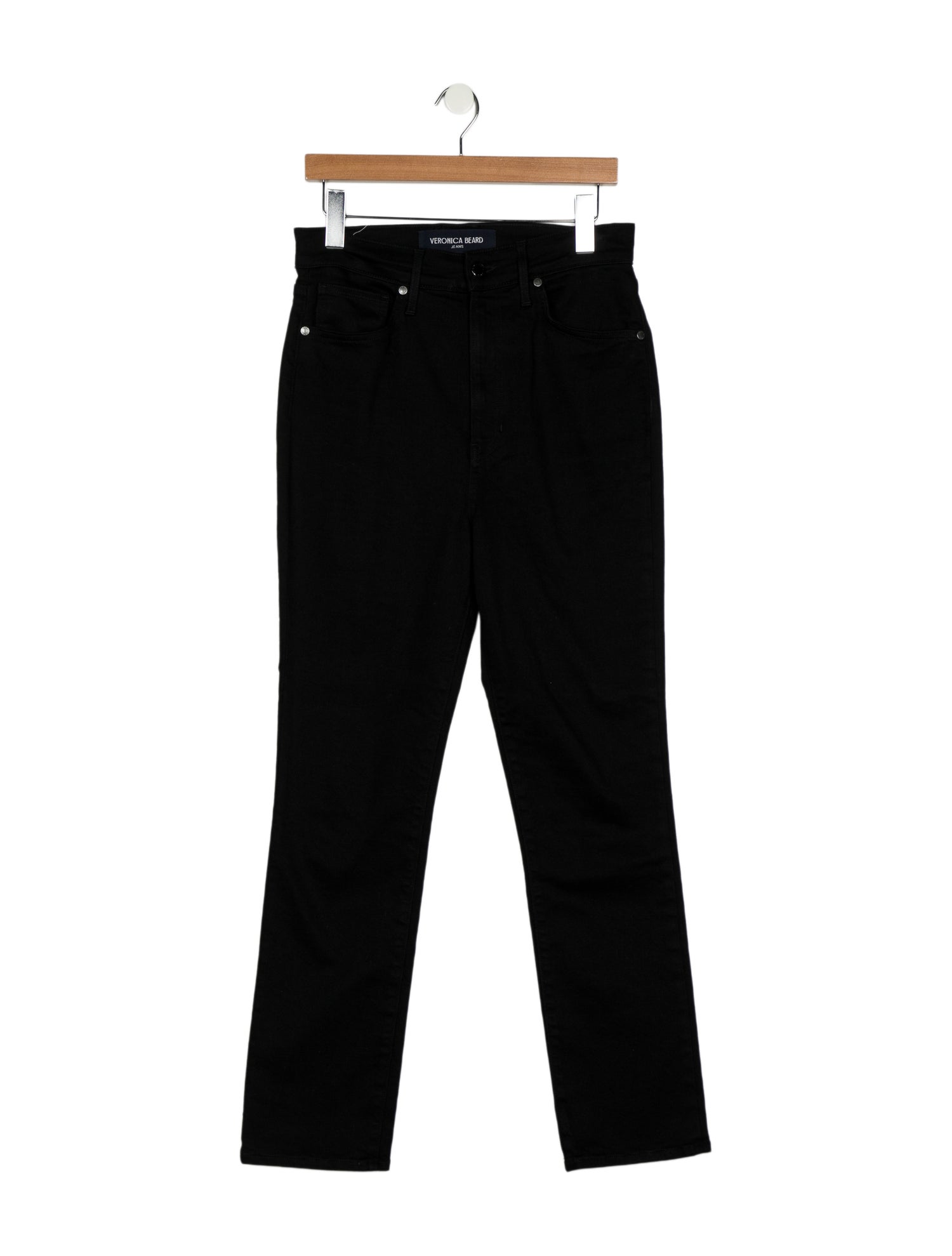 Veronica Beard High-Rise Straight Leg Jeans