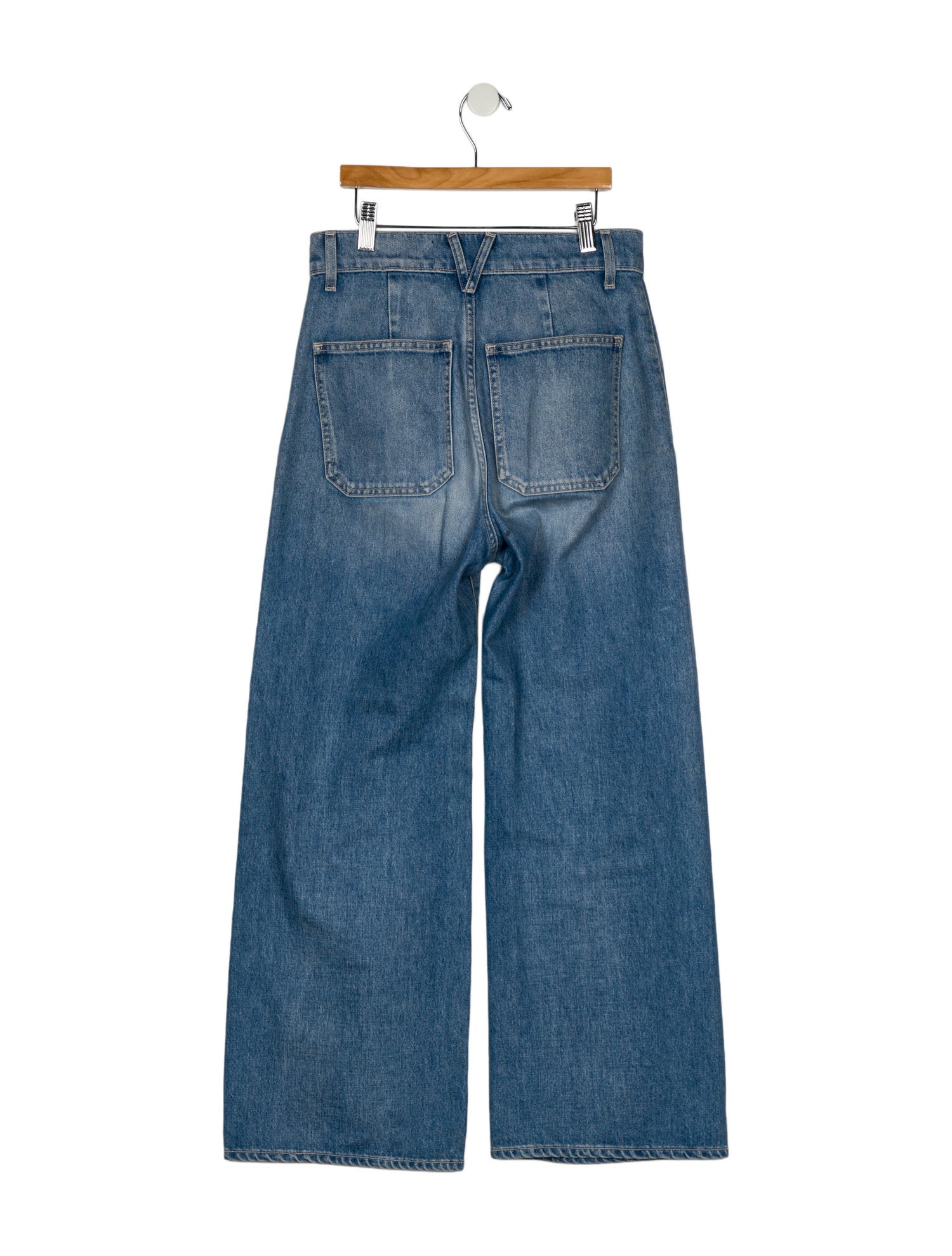 Veronica Beard High-Rise Wide Leg Jeans