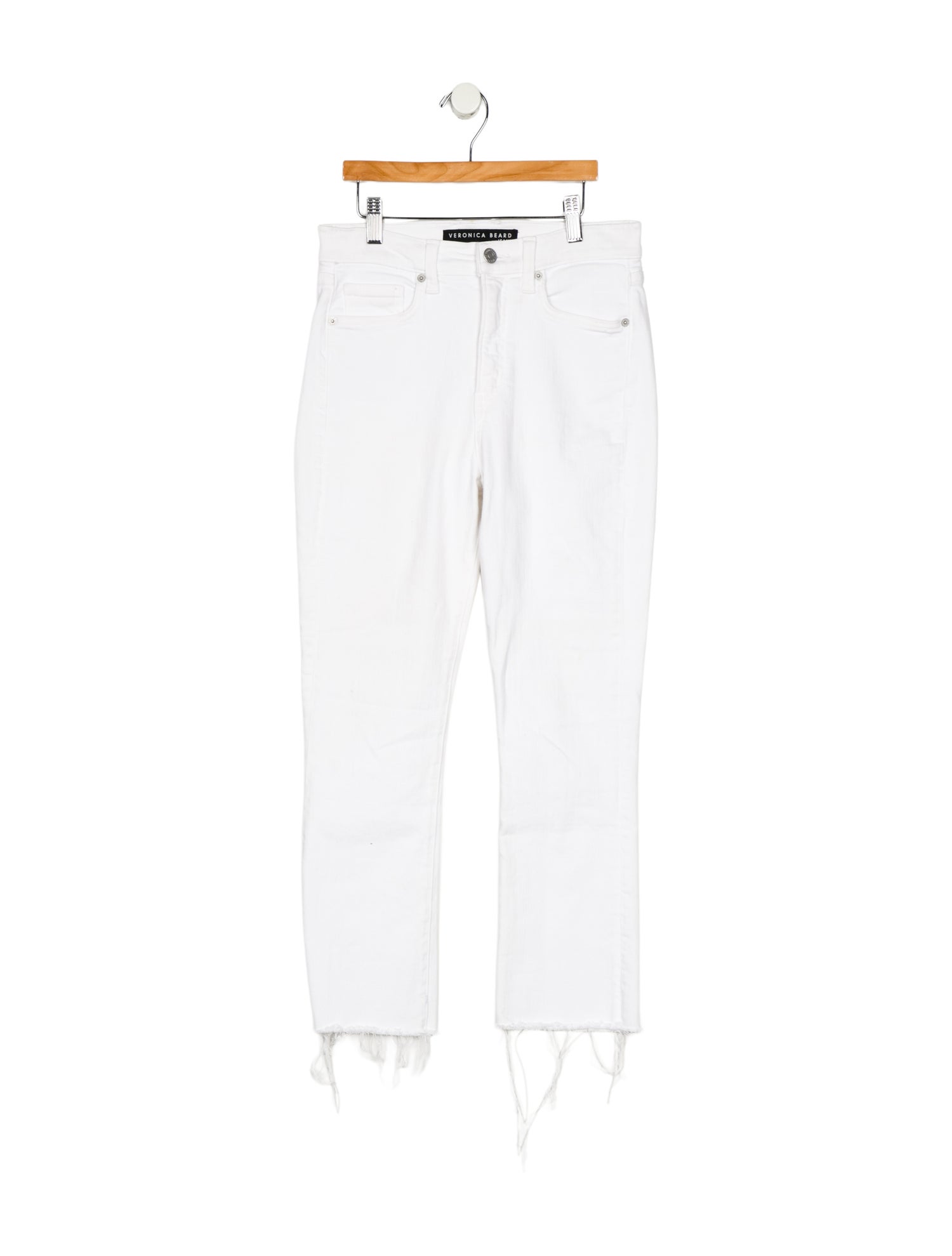 Veronica Beard Mid-Rise Straight Leg Jeans