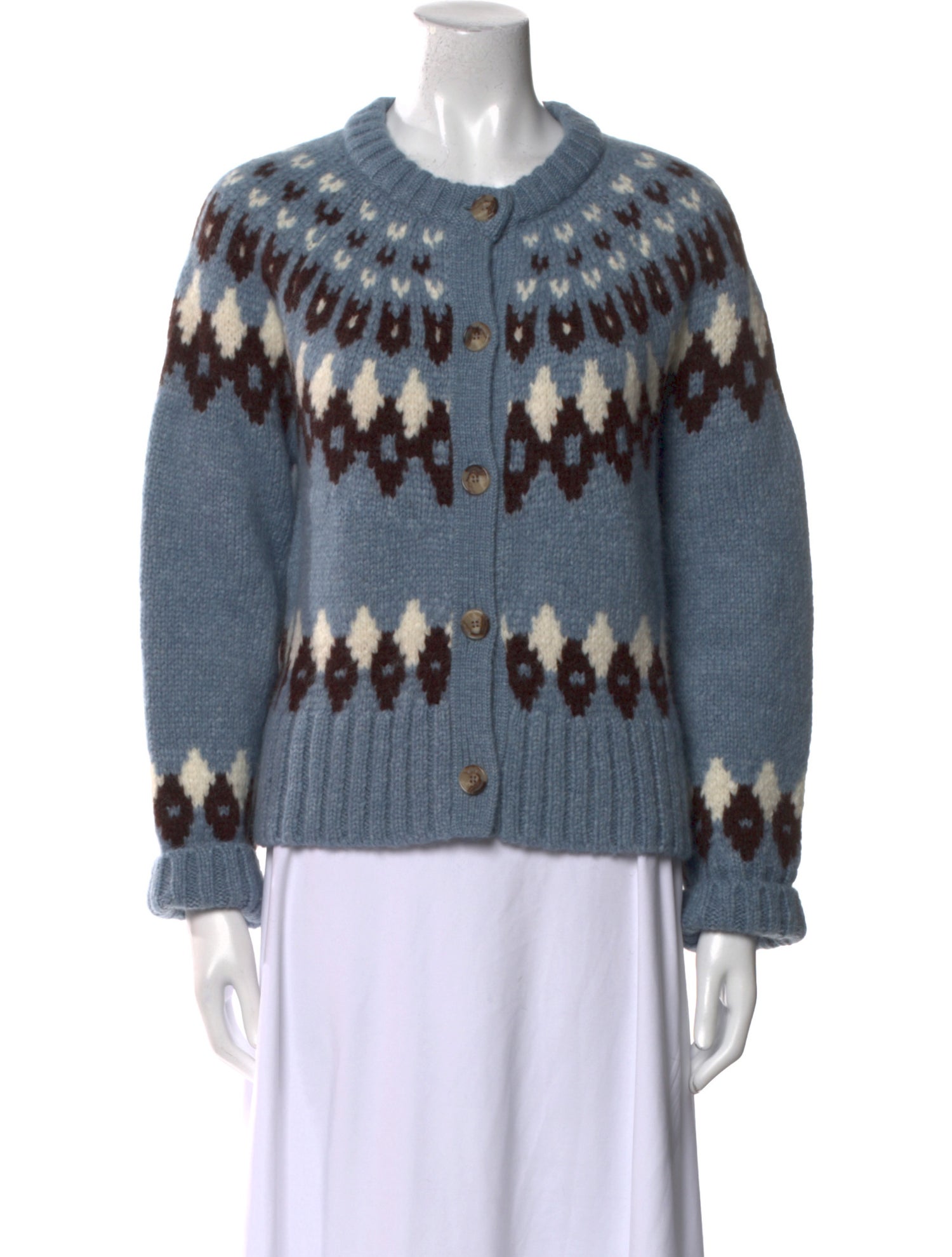 Veronica Beard Alpaca Printed Sweater