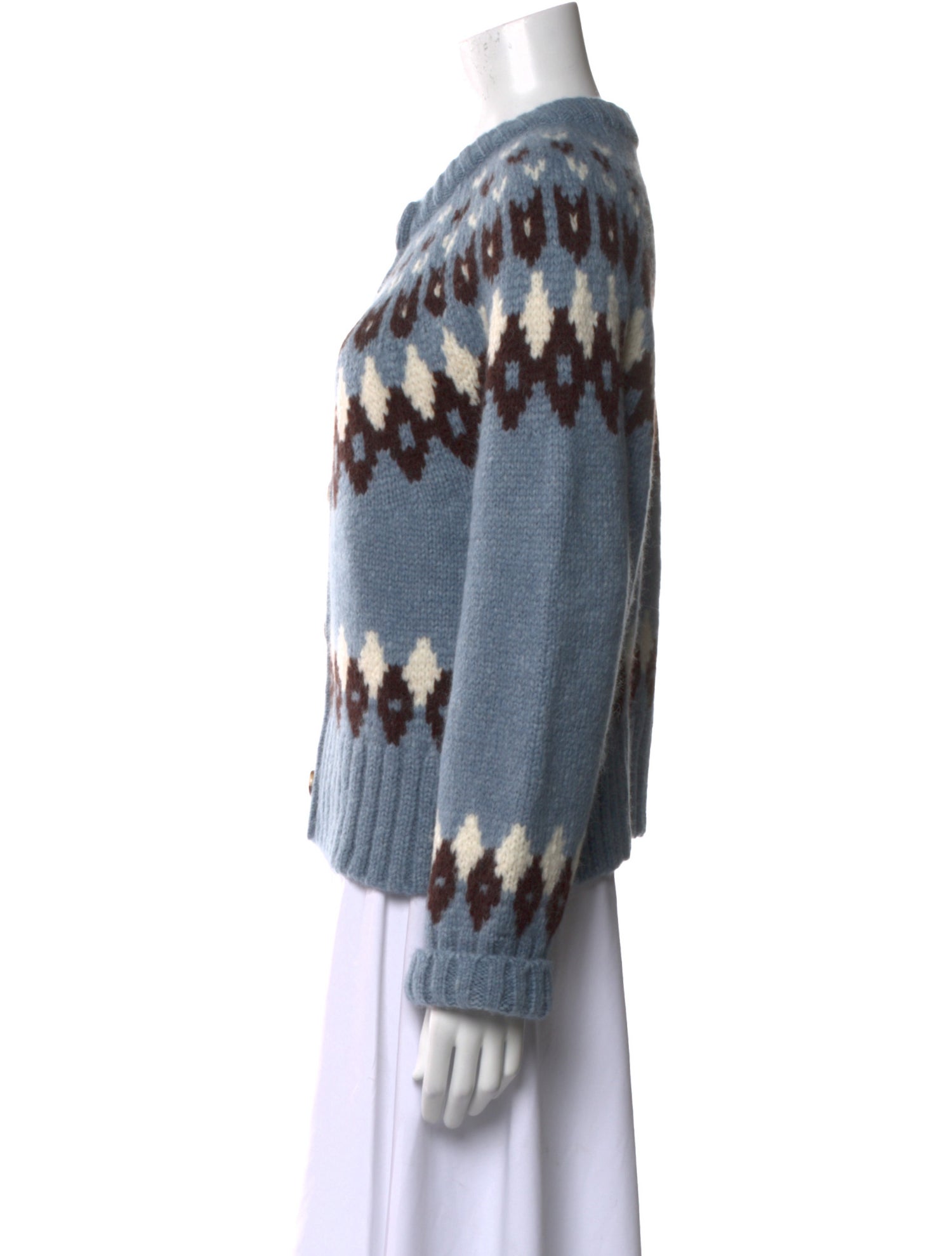 Veronica Beard Alpaca Printed Sweater