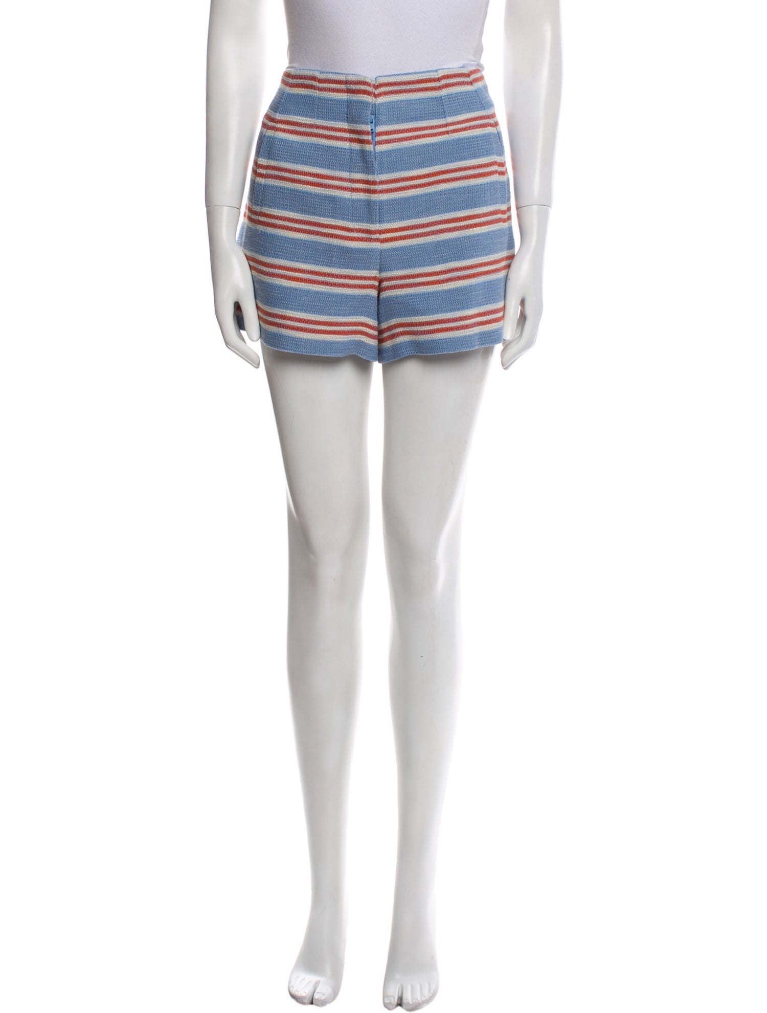 Veronica Beard Striped Mini Shorts