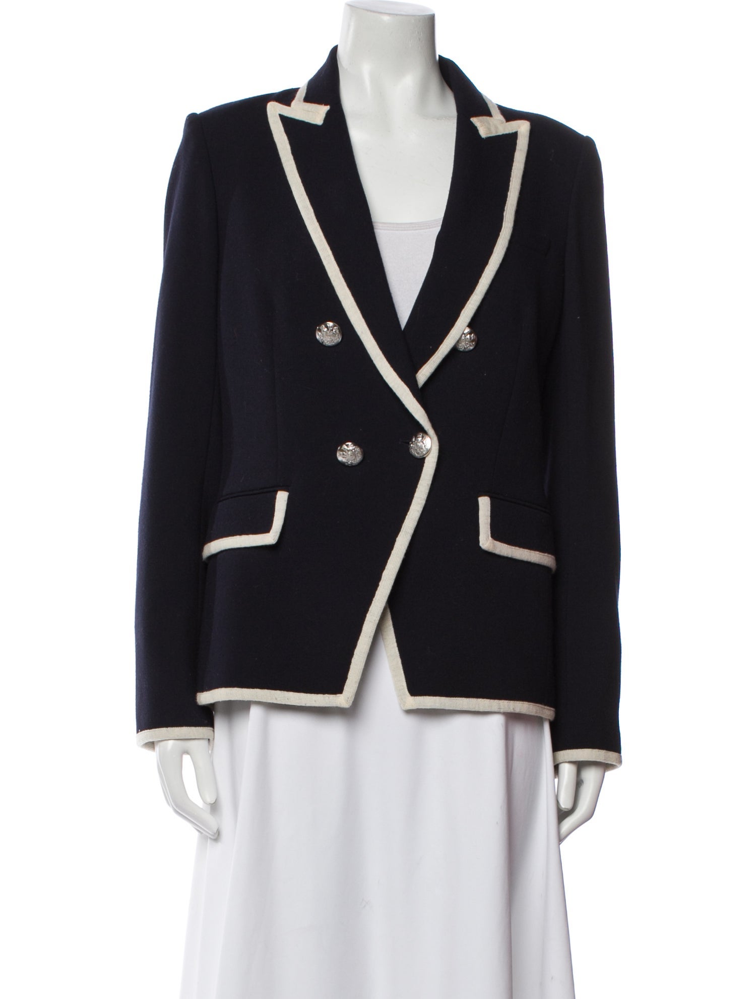 Veronica Beard Colorblock Pattern Blazer