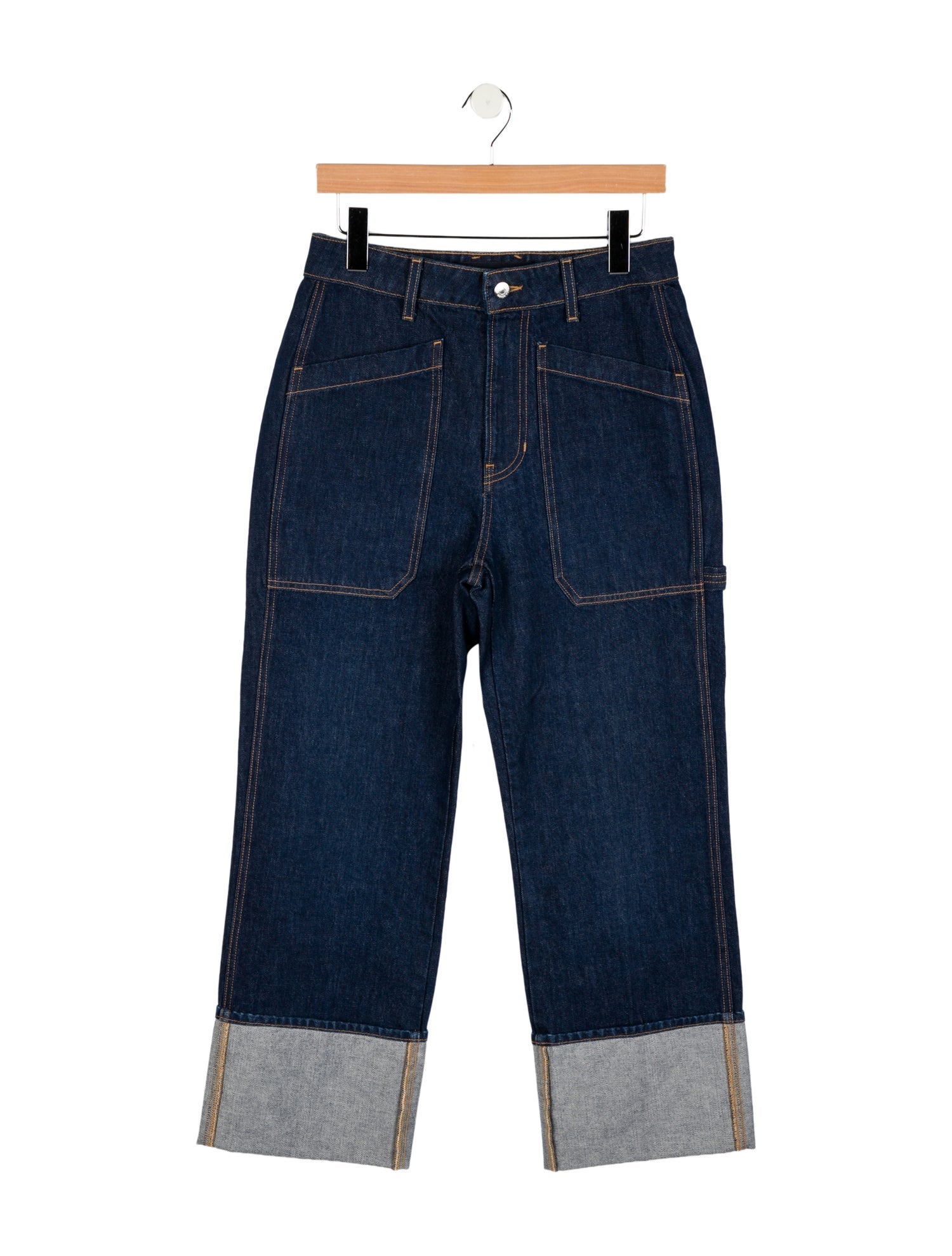 Veronica Beard High-Rise Wide Leg Jeans