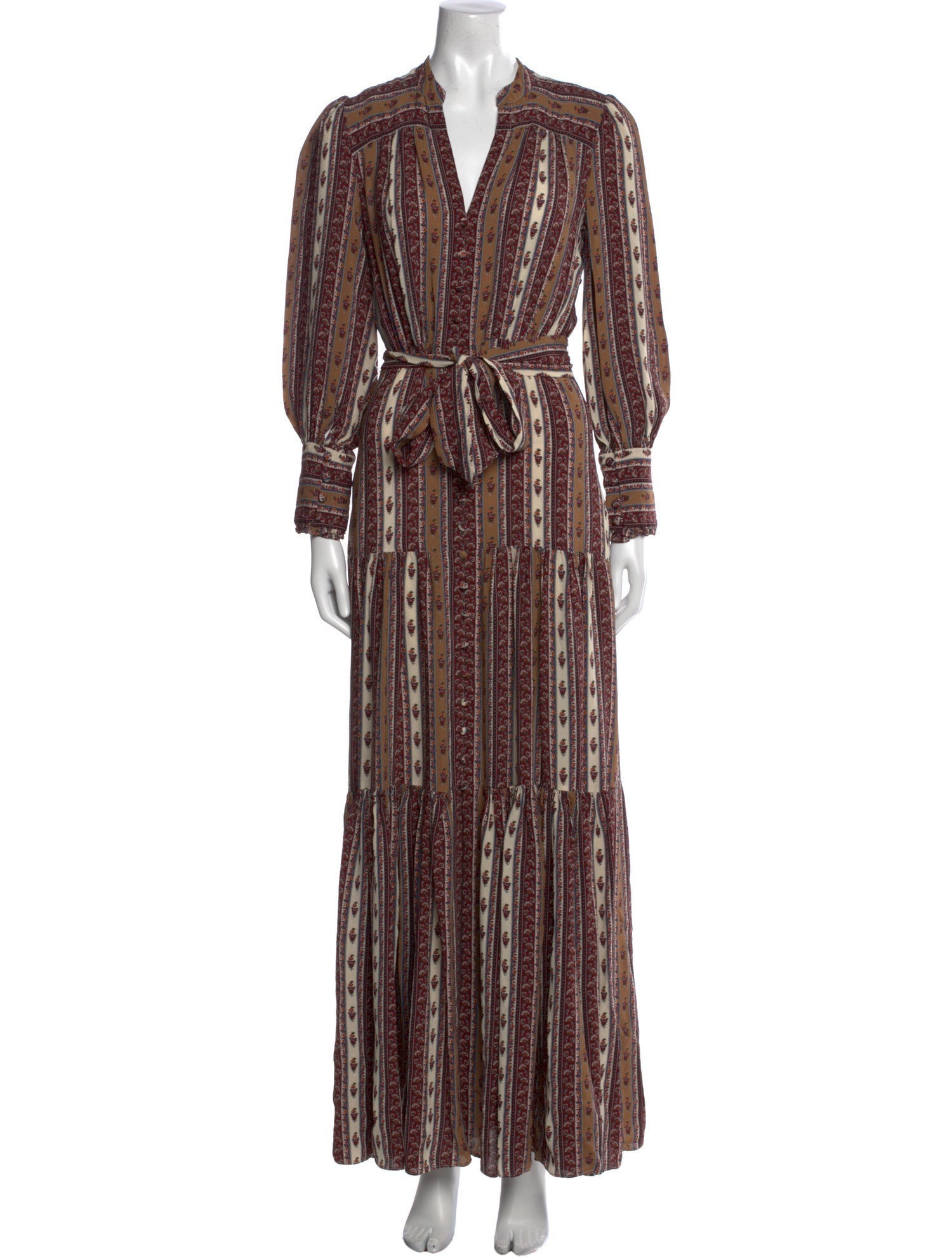 Veronica Beard Striped Long Dress