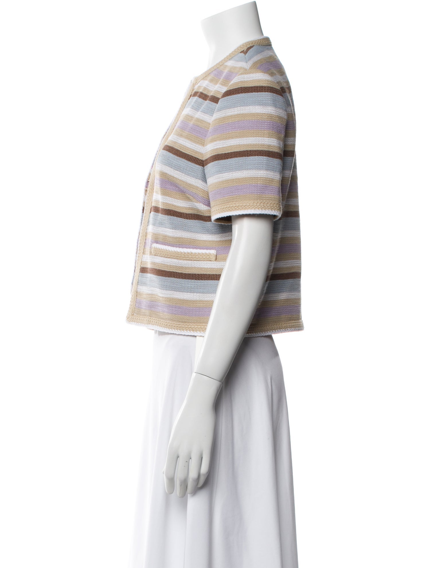 Veronica Beard Striped Evening Jacket