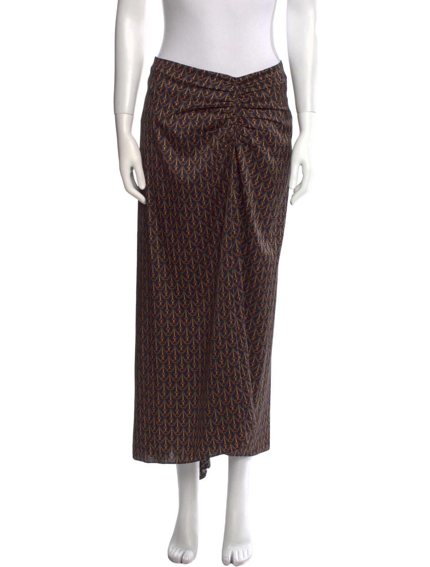 Veronica Beard Printed Midi Length Skirt