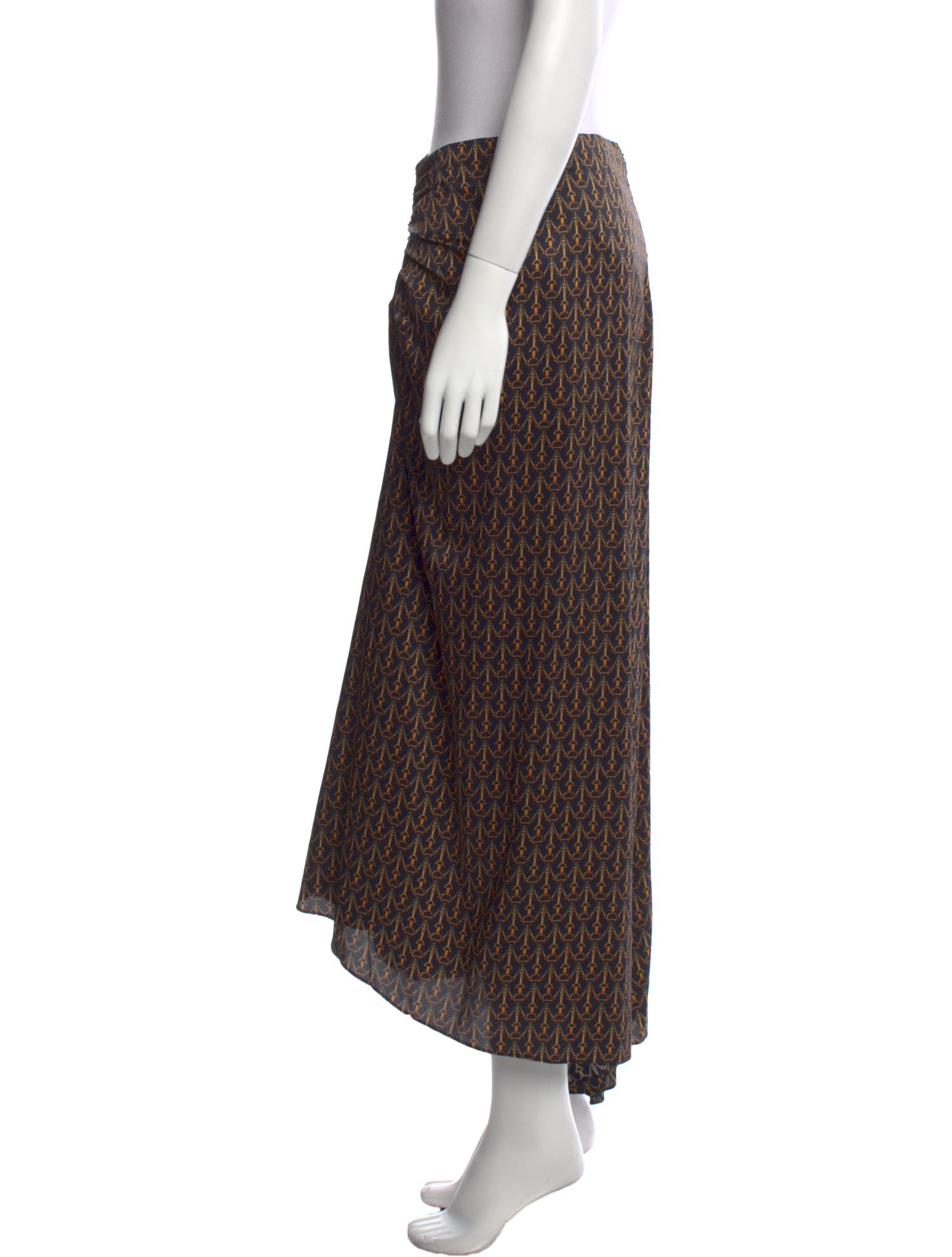 Veronica Beard Printed Midi Length Skirt