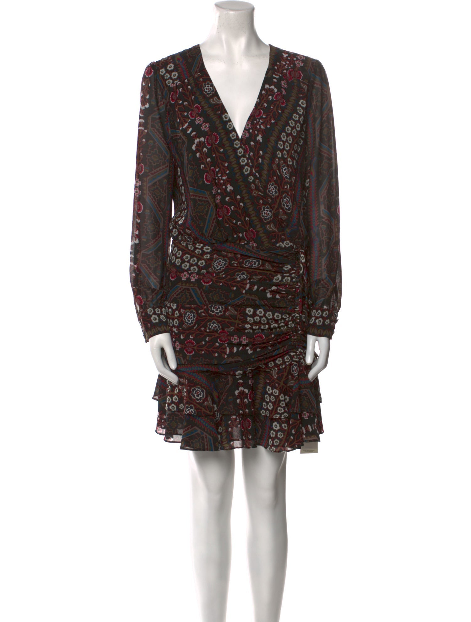 Veronica Beard Floral Print Mini Dress