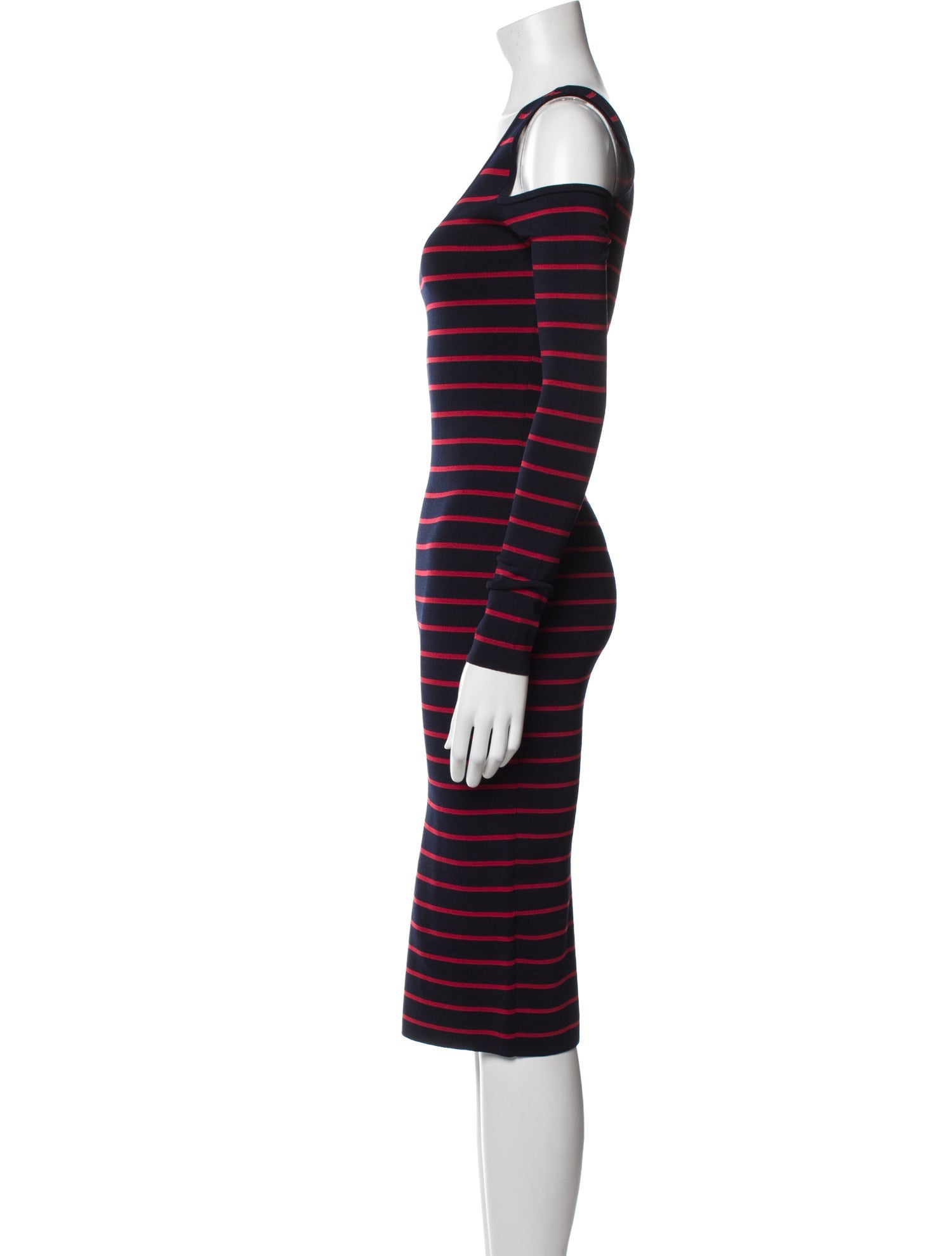 Veronica Beard Striped Midi Length Dress