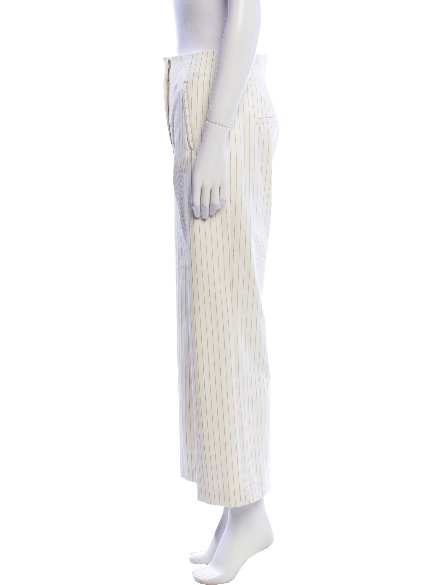 Veronica Beard Striped Wide Leg Pants