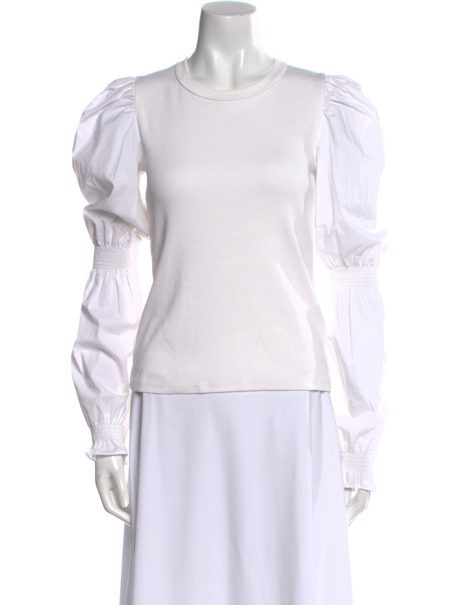 Veronica Beard Crew Neck Long Sleeve Top