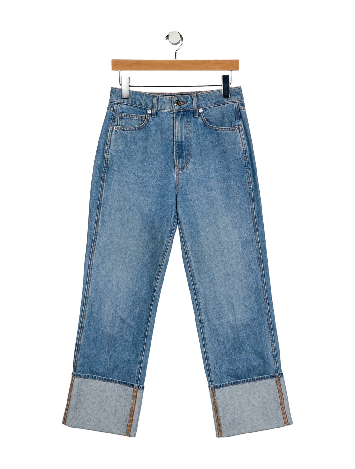 Veronica Beard High-Rise Wide Leg Jeans
