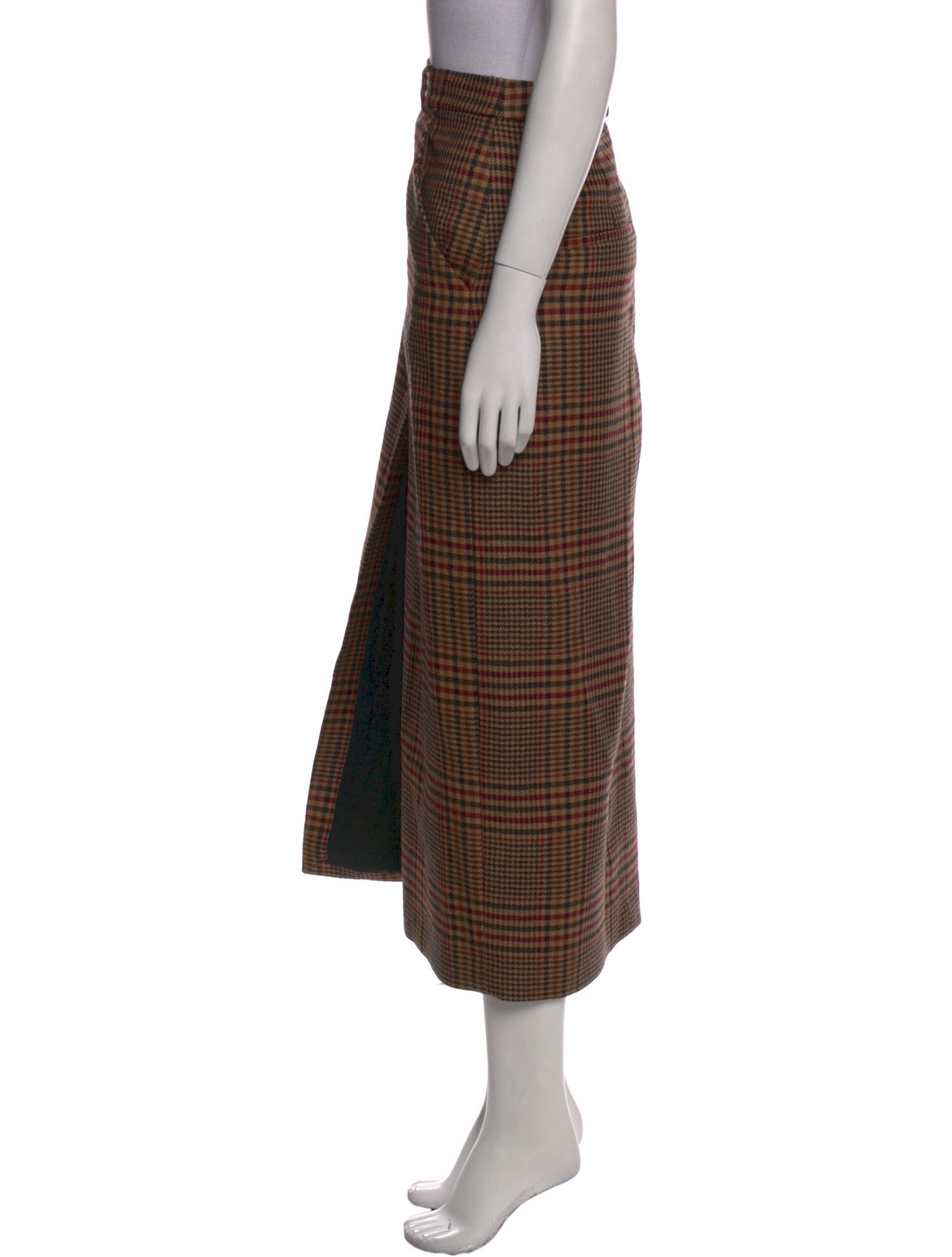 Veronica Beard Virgin Wool Midi Length Skirt