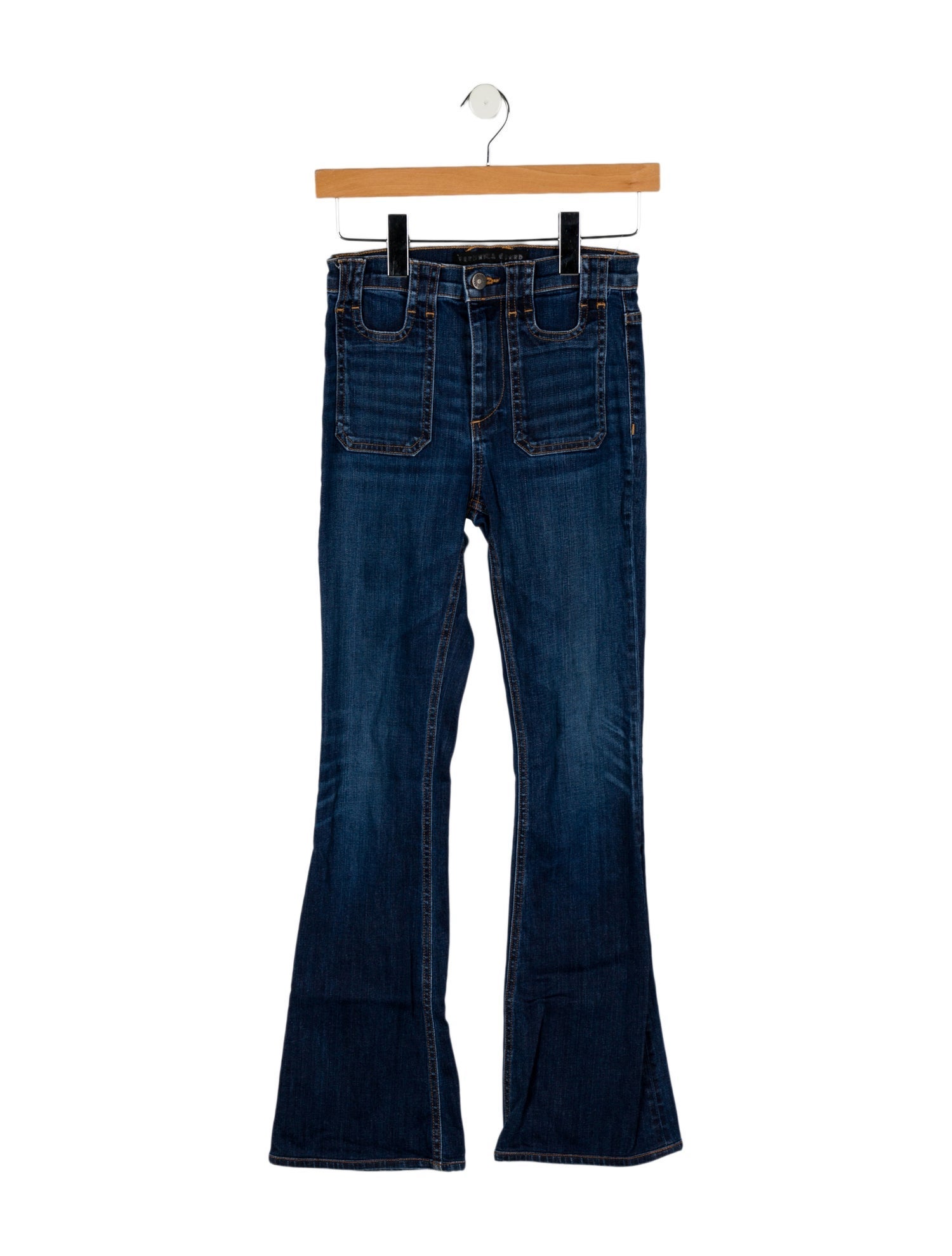 Veronica Beard High-Rise Straight Leg Jeans