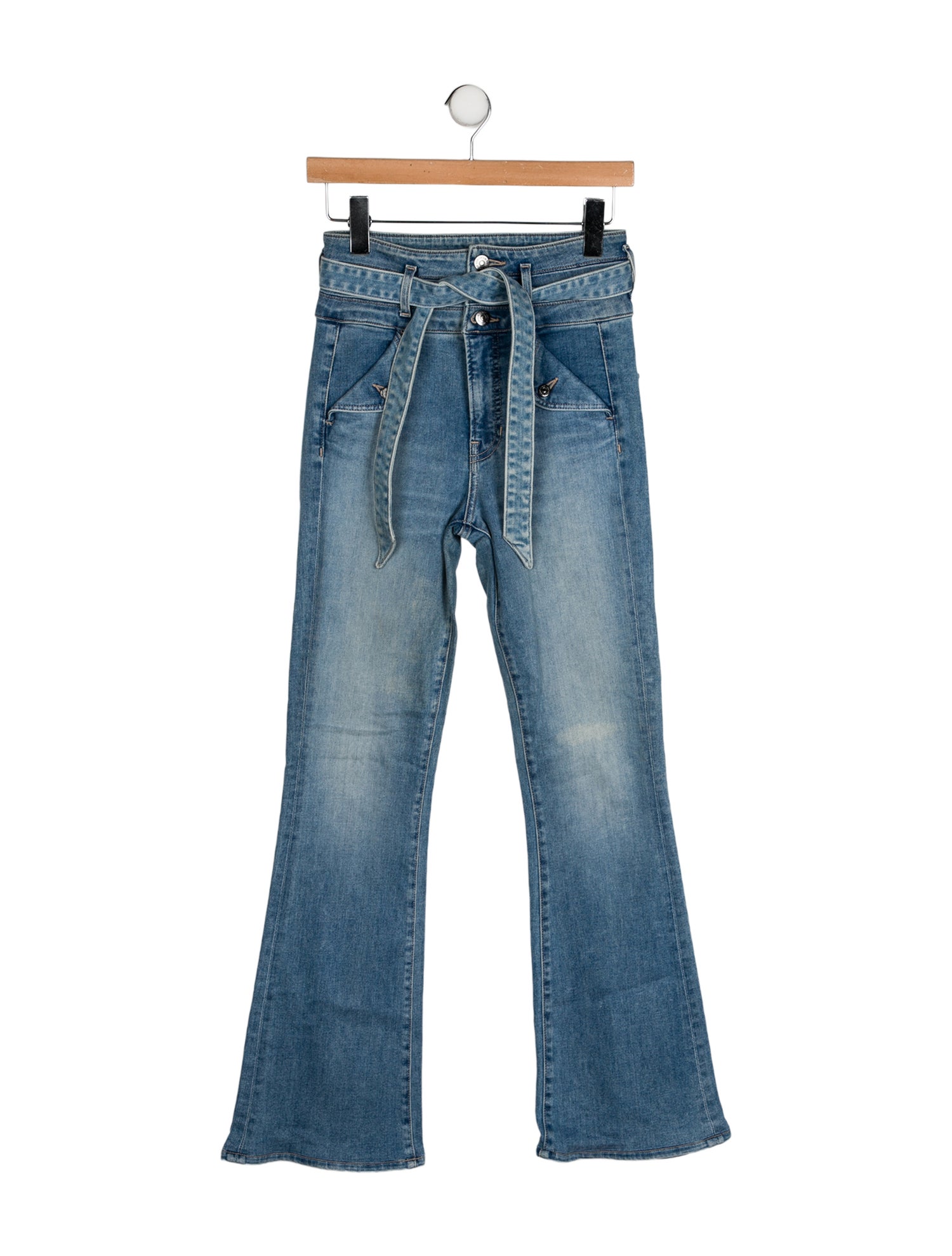 Veronica Beard High-Rise Wide Leg Jeans