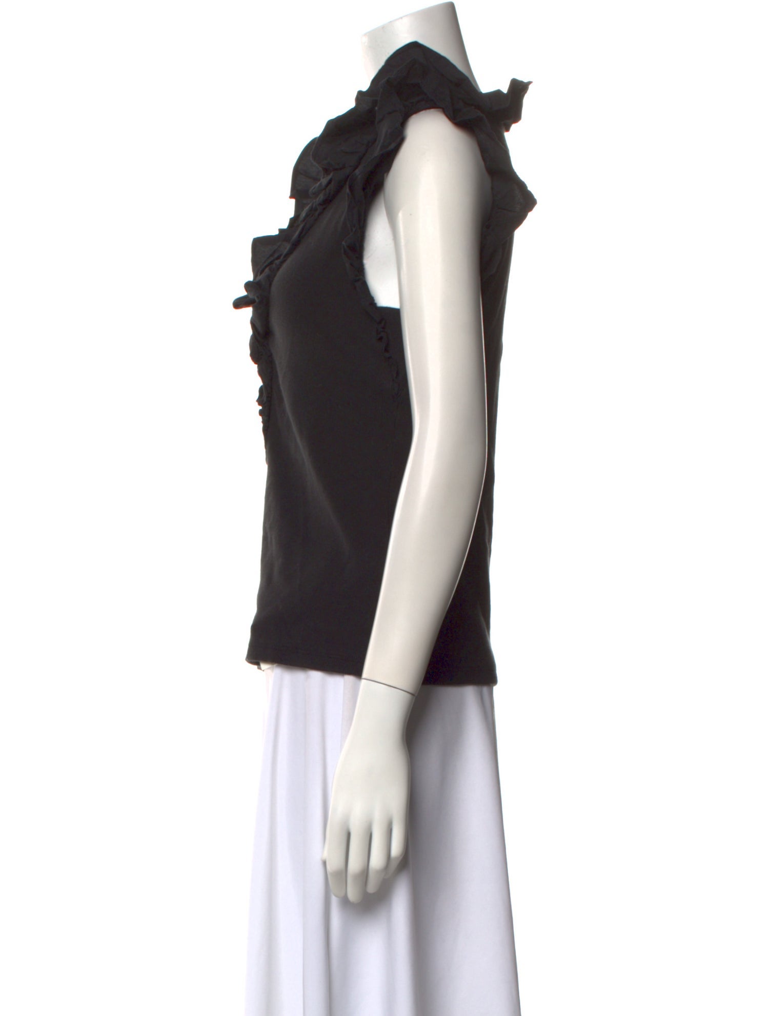 Veronica Beard V-Neck Sleeveless Top