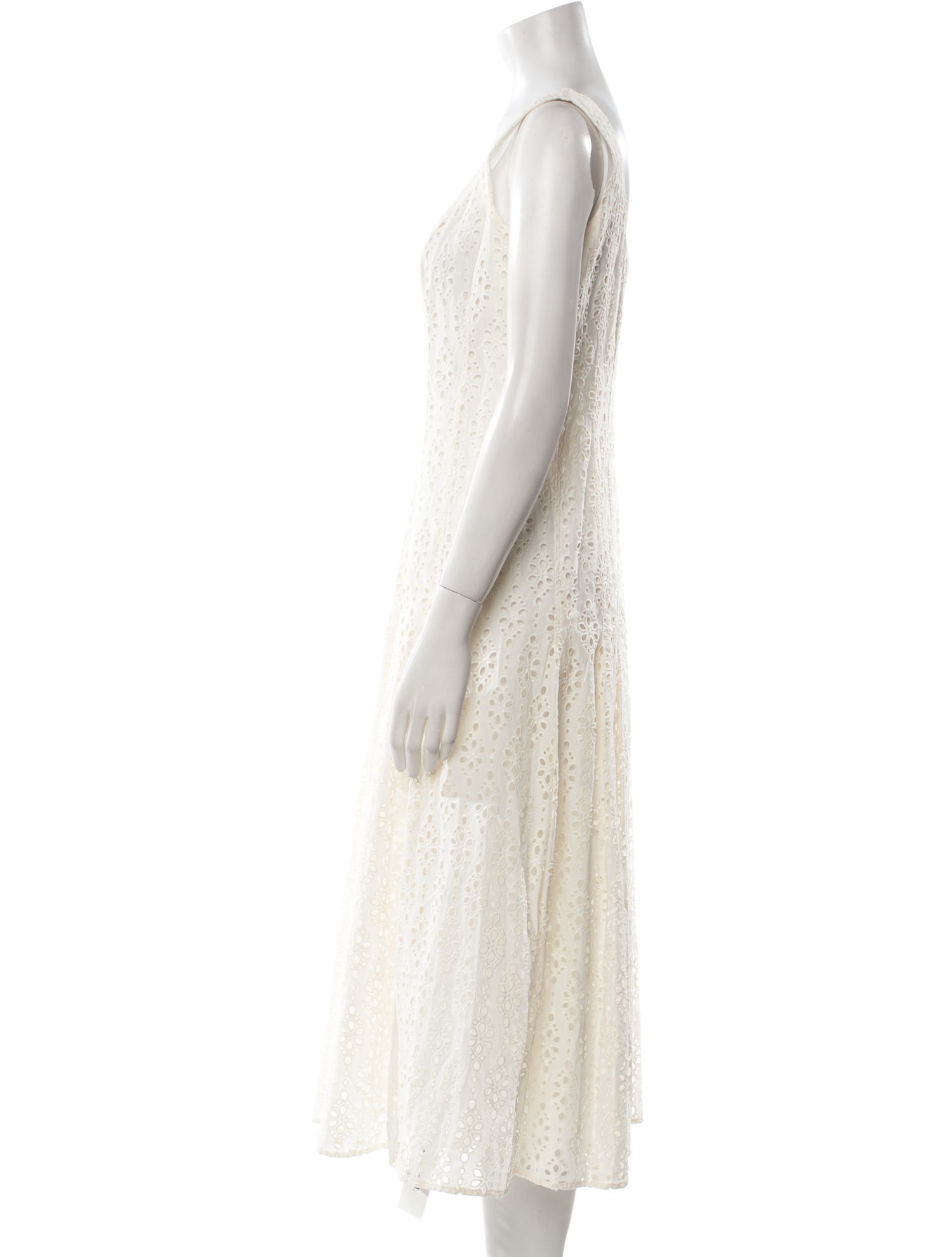 Veronica Beard Square Neckline Midi Length Dress