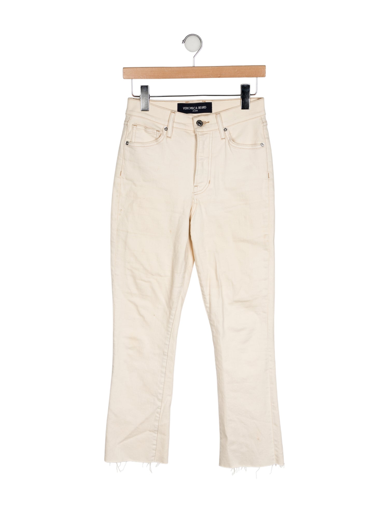 Veronica Beard High-Rise Straight Leg Jeans