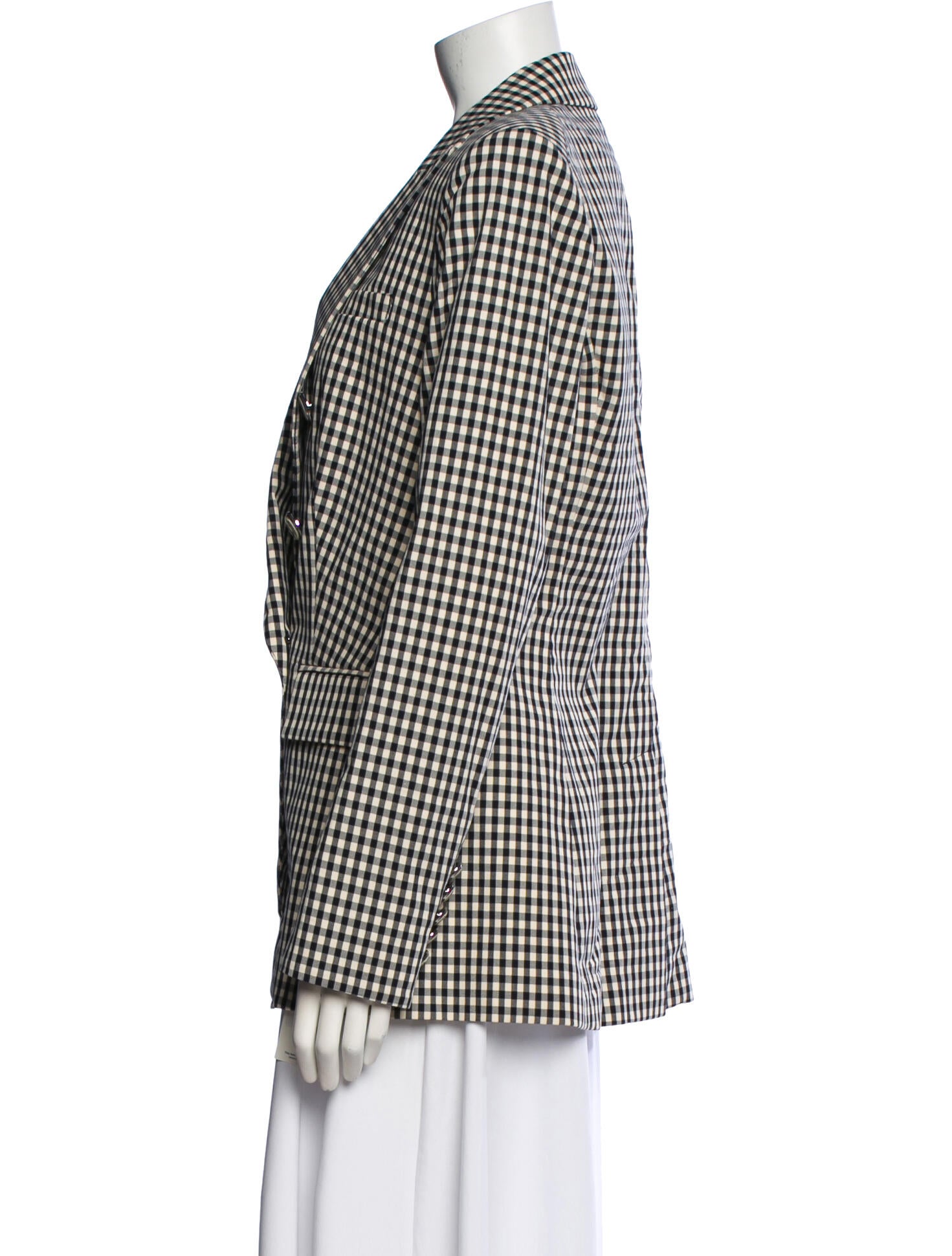 Veronica Beard Plaid Print Blazer